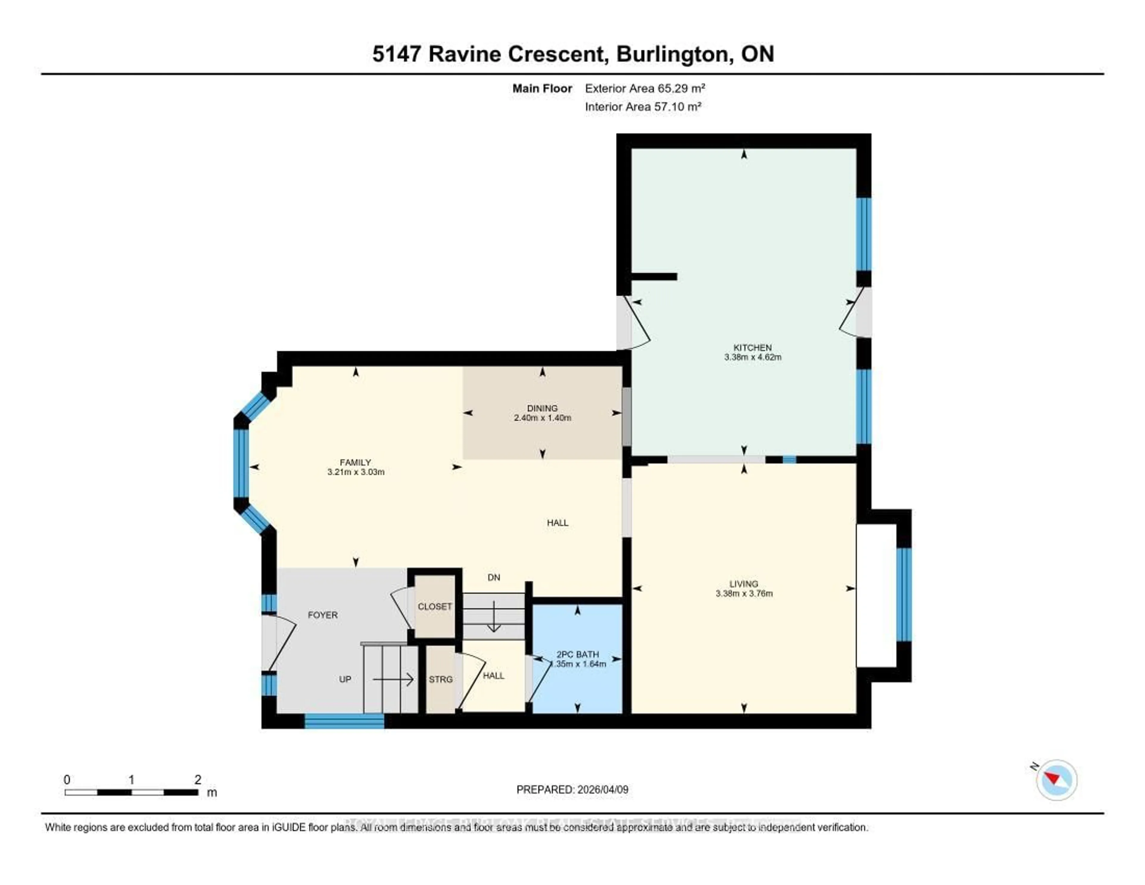 Floor plan for 5147 Ravine Cres, Burlington Ontario L7L 6N3