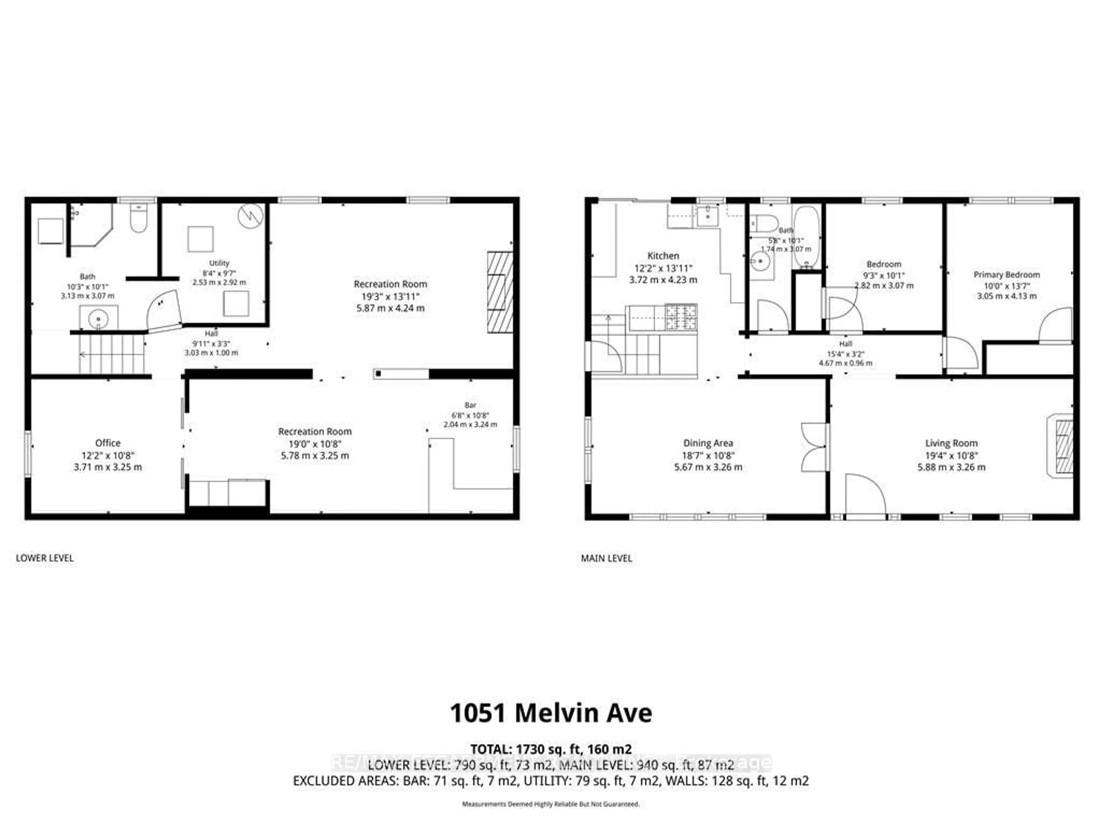 Floor plan for 1051 Melvin Ave, Oakville Ontario L6J 2V8