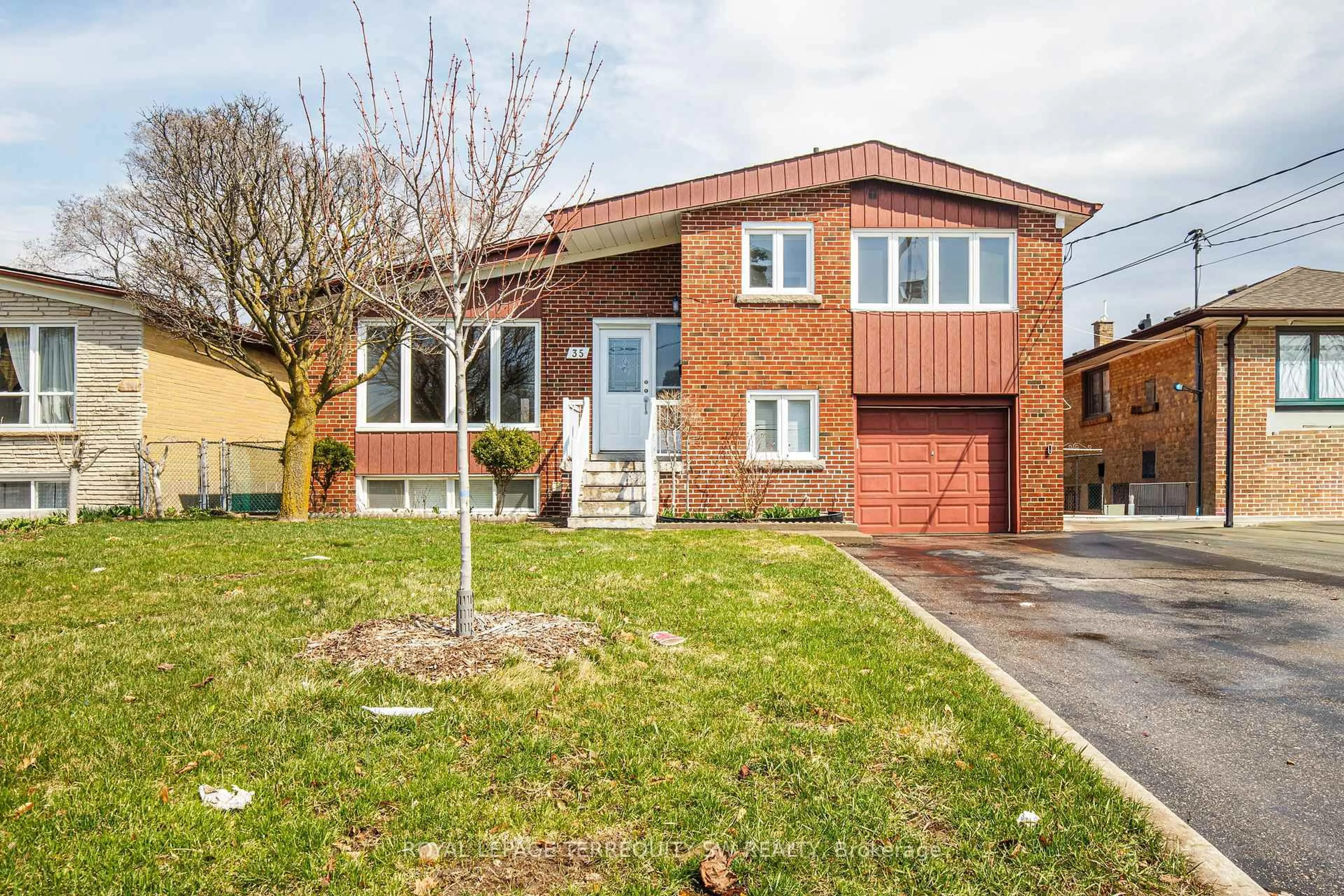 Home with brick exterior material, street for 35 Euphrasia Dr, Toronto Ontario M6B 3V8