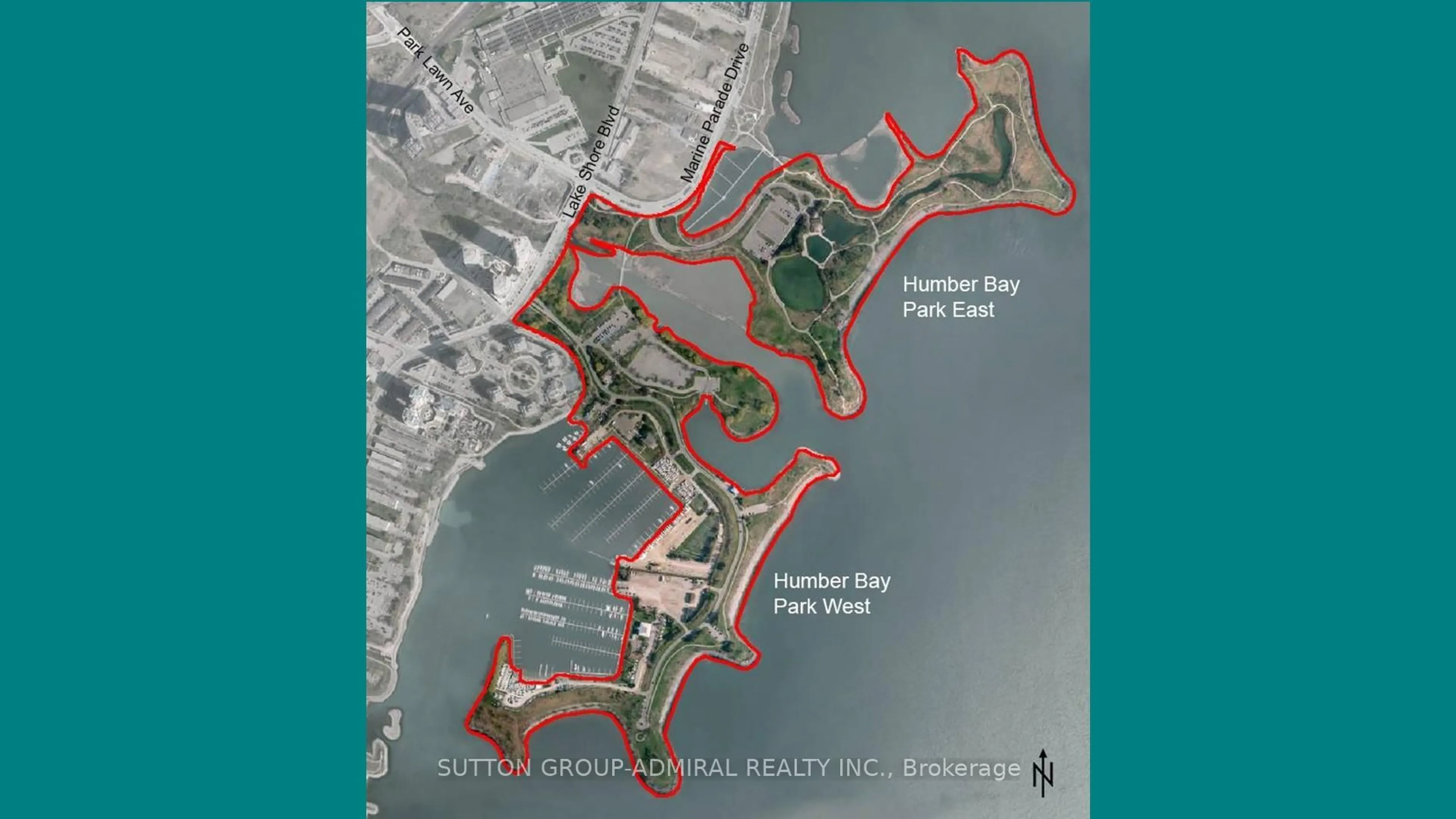 Picture of a map for 2200 Lake Shore Blvd #2105, Toronto Ontario M8V 1A4