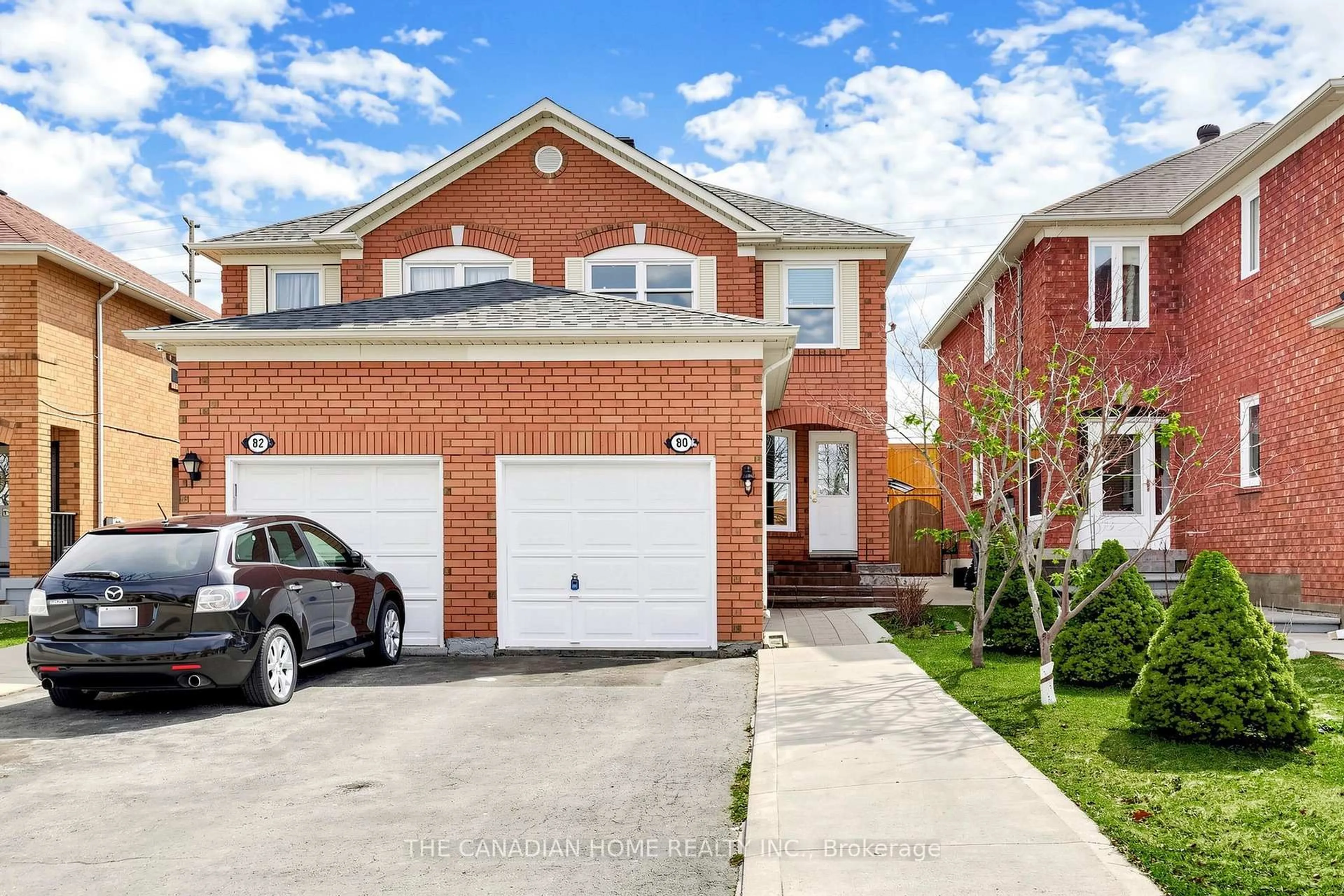 Home with brick exterior material, street for 80 Mt Ranier Cres, Brampton Ontario L6R 2L1