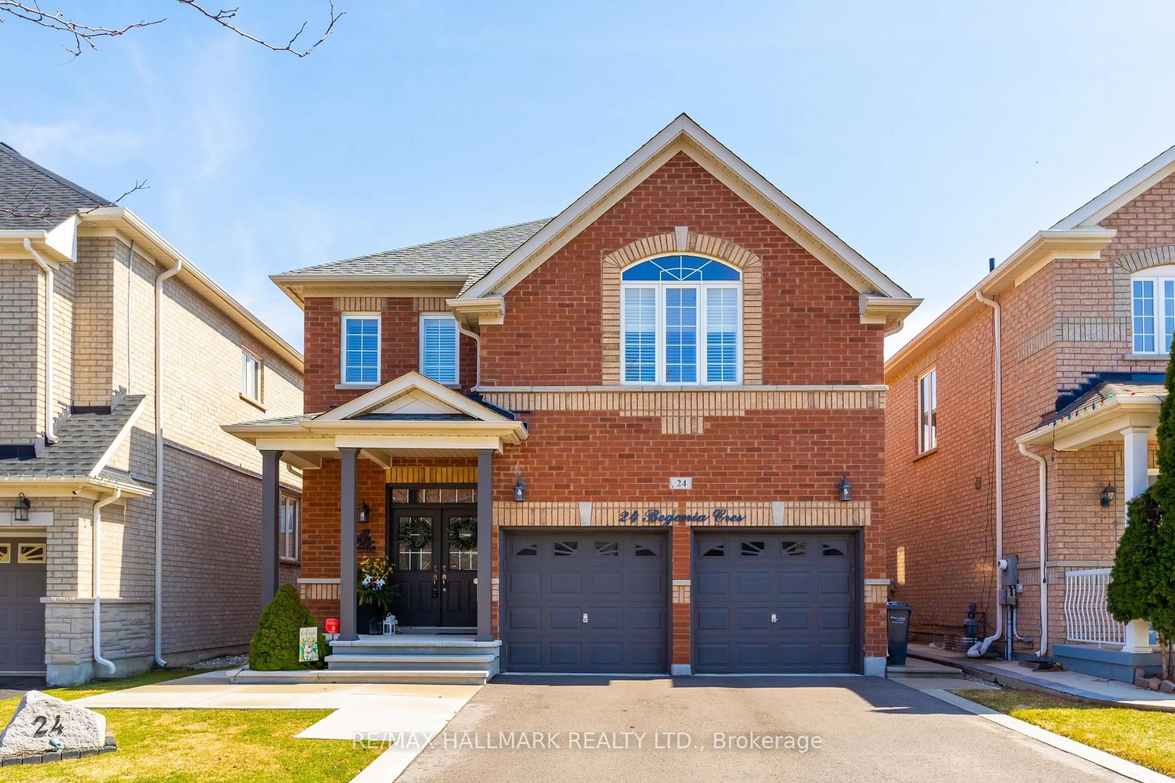 Home with brick exterior material, street for 24 Begonia Cres, Brampton Ontario L7A 0M5