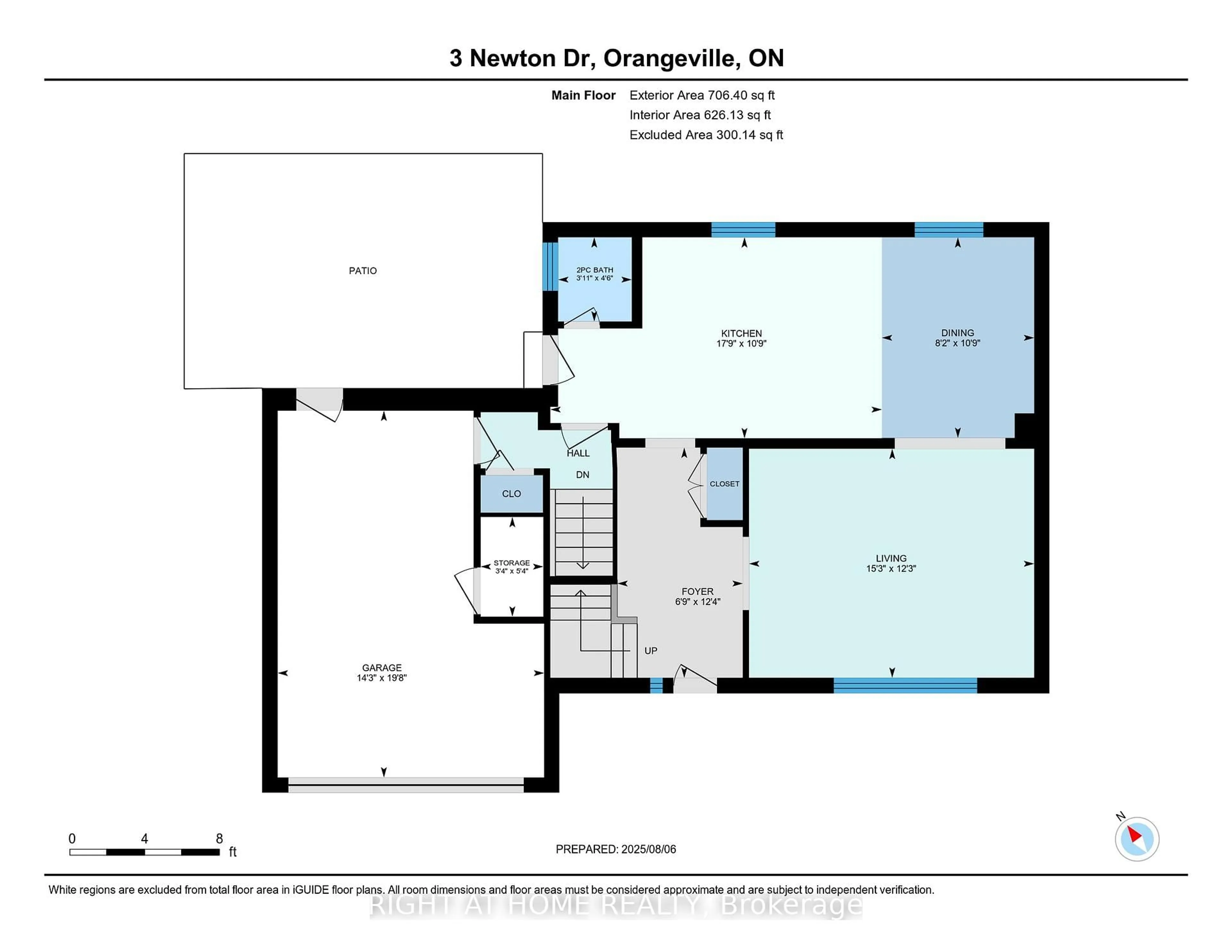 Floor plan for 3 Newton Dr, Orangeville Ontario L9W 3E3