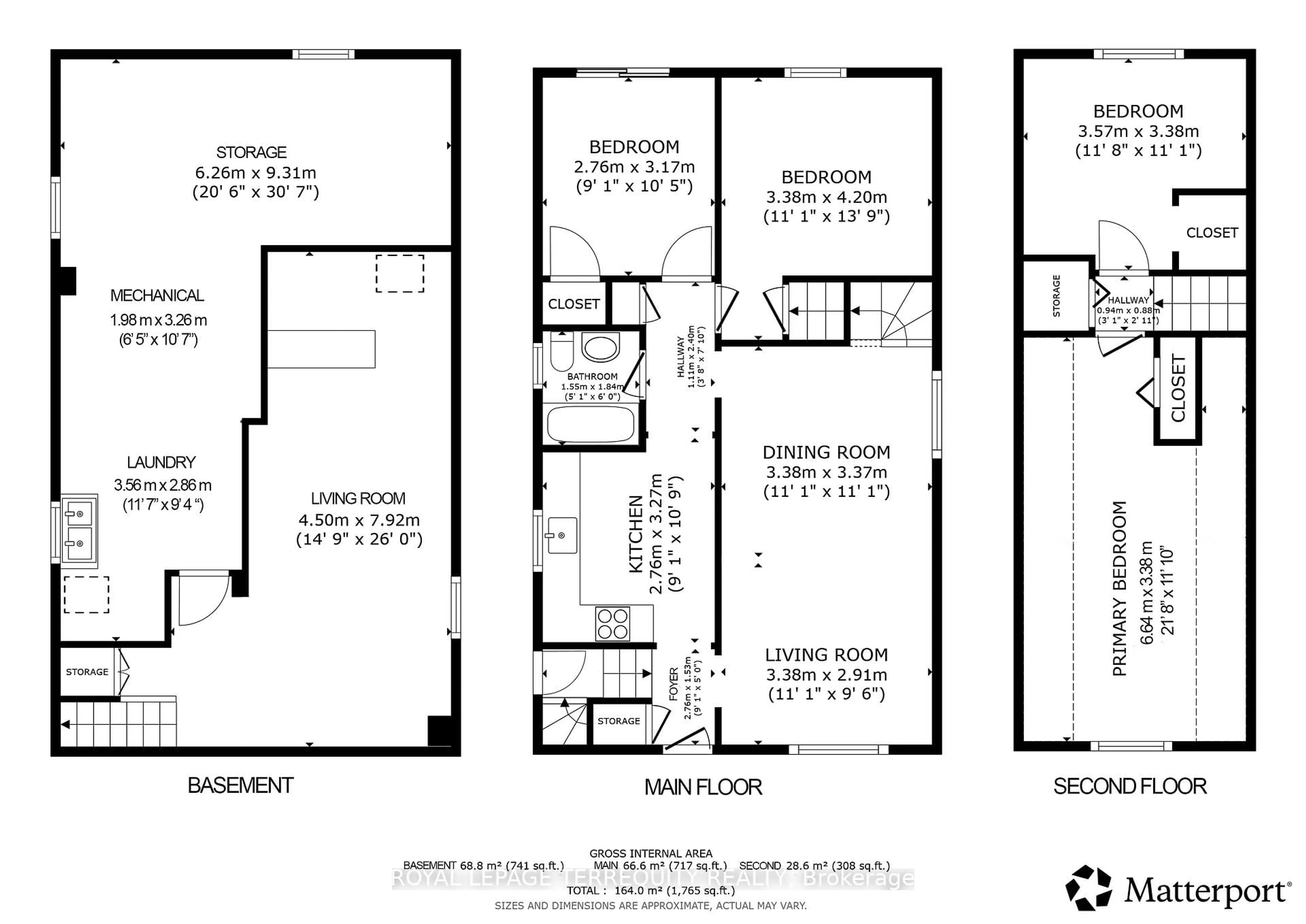 Floor plan for 68 Parkchester Rd, Toronto Ontario M6M 2S3