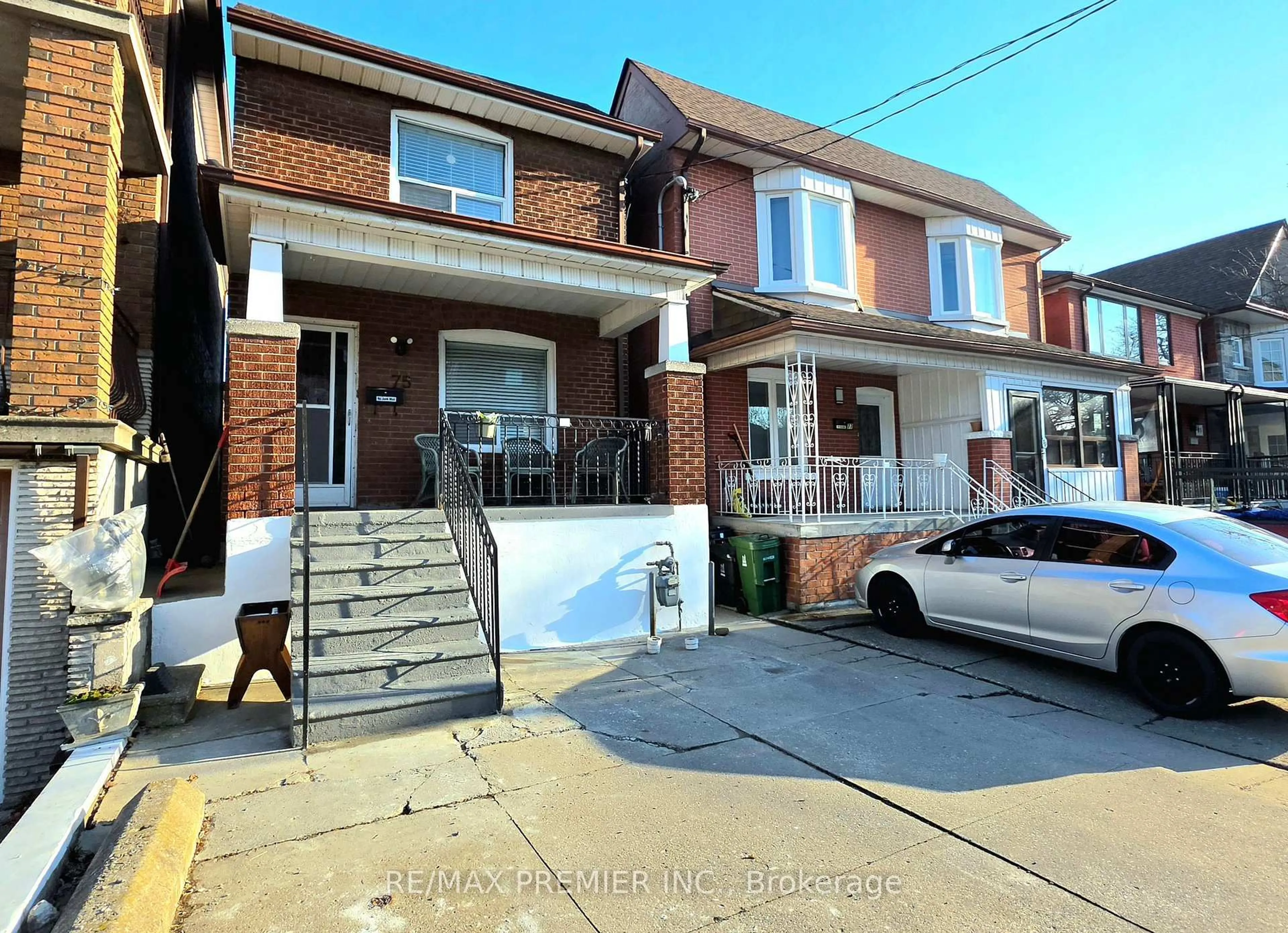 Home with brick exterior material, street for 75 Auburn Ave, Toronto Ontario M6H 2L8