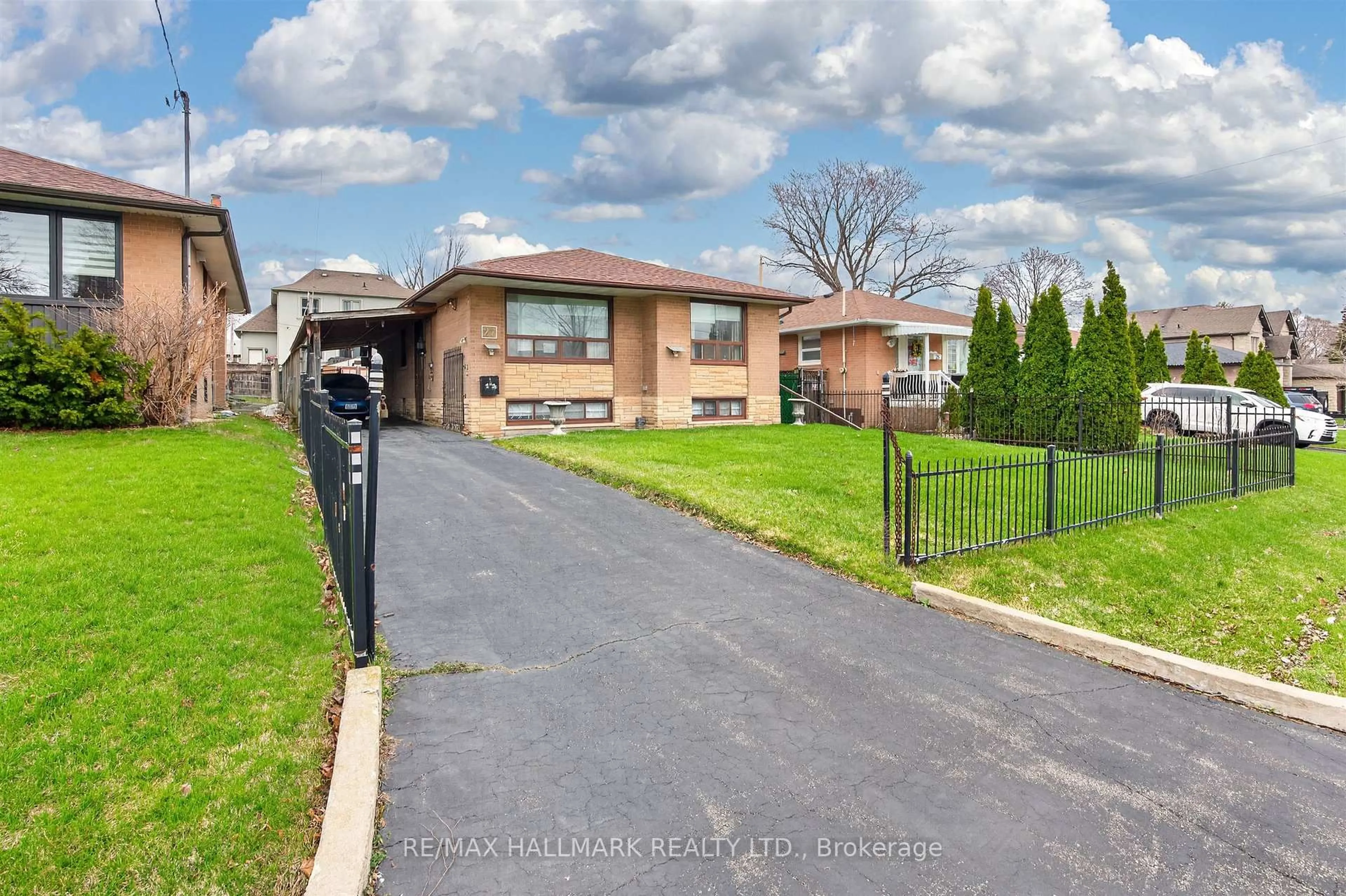 Home with brick exterior material, street for 27 Nipissing Dr, Toronto Ontario M9B 4V4