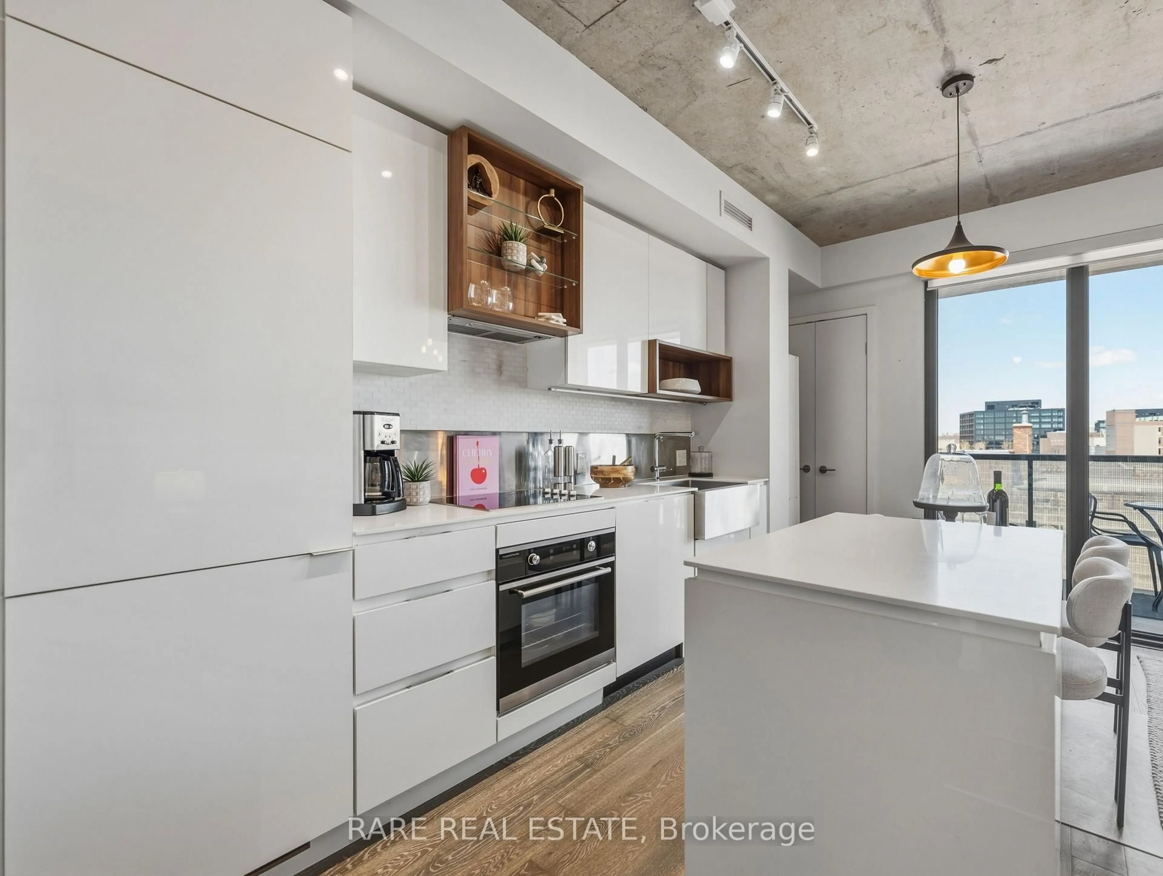 Open concept kitchen, unknown for 383 Sorauren Ave #610, Toronto Ontario M6R 0A4