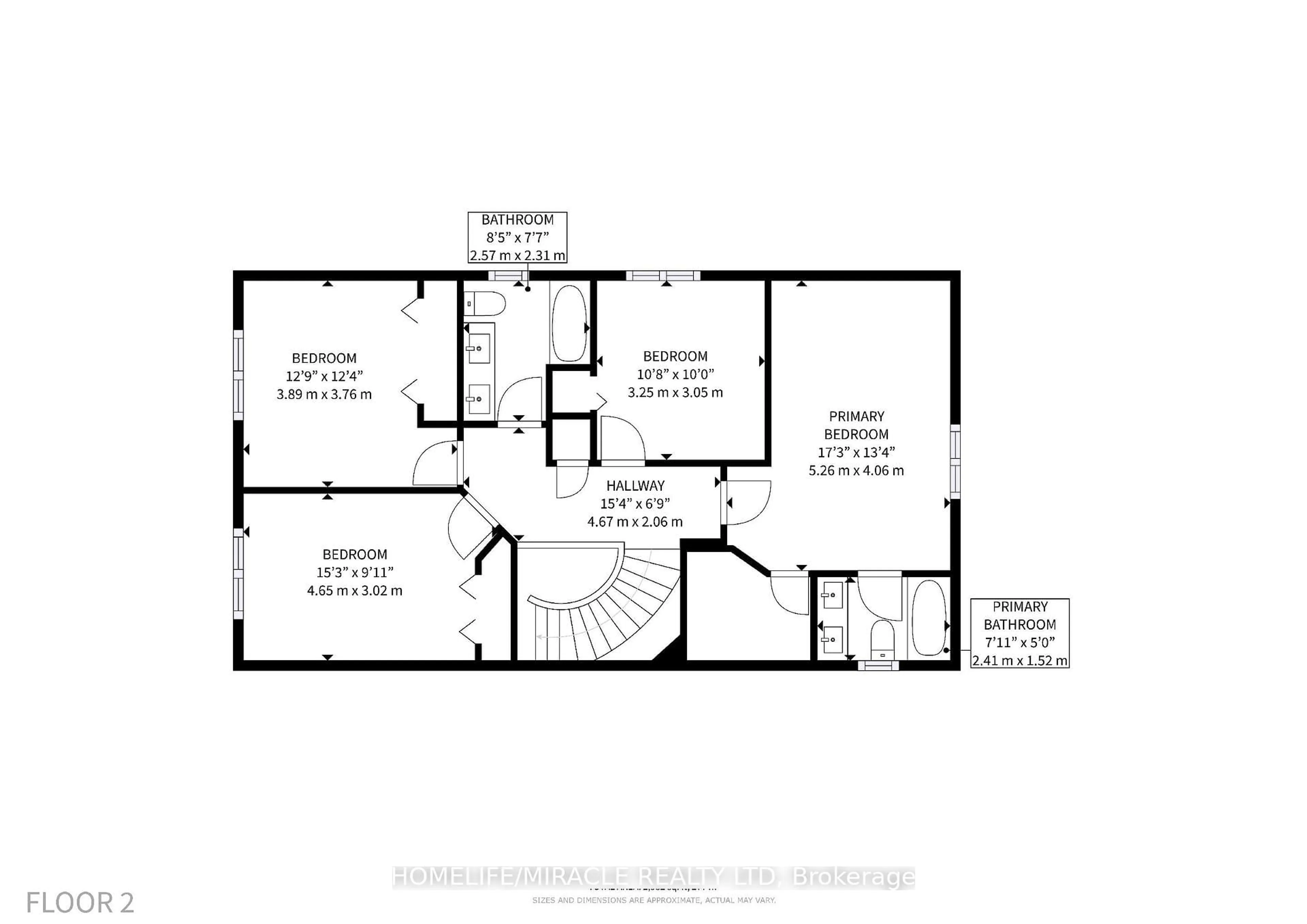 Floor plan for 14 Rodwell Crt, Brampton Ontario L6Y 4G7