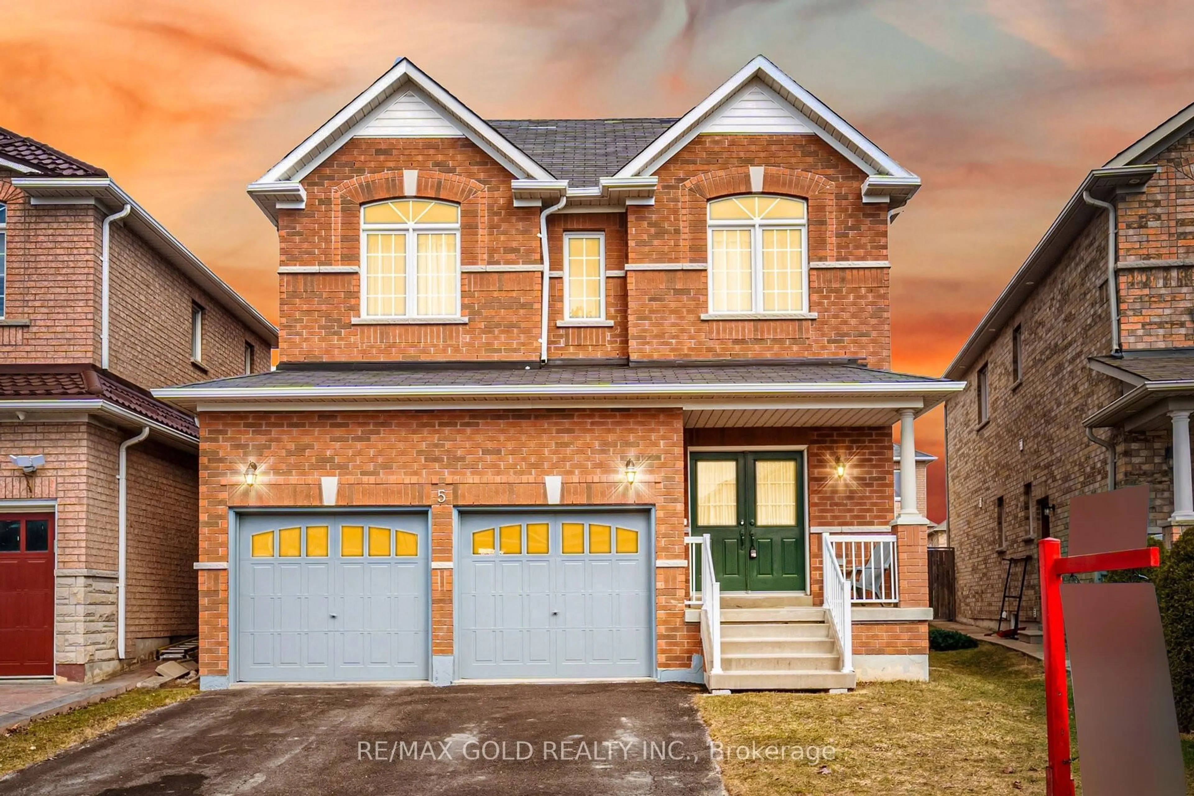 Home with brick exterior material, street for 5 Attmar Dr, Brampton Ontario L6P 2R4
