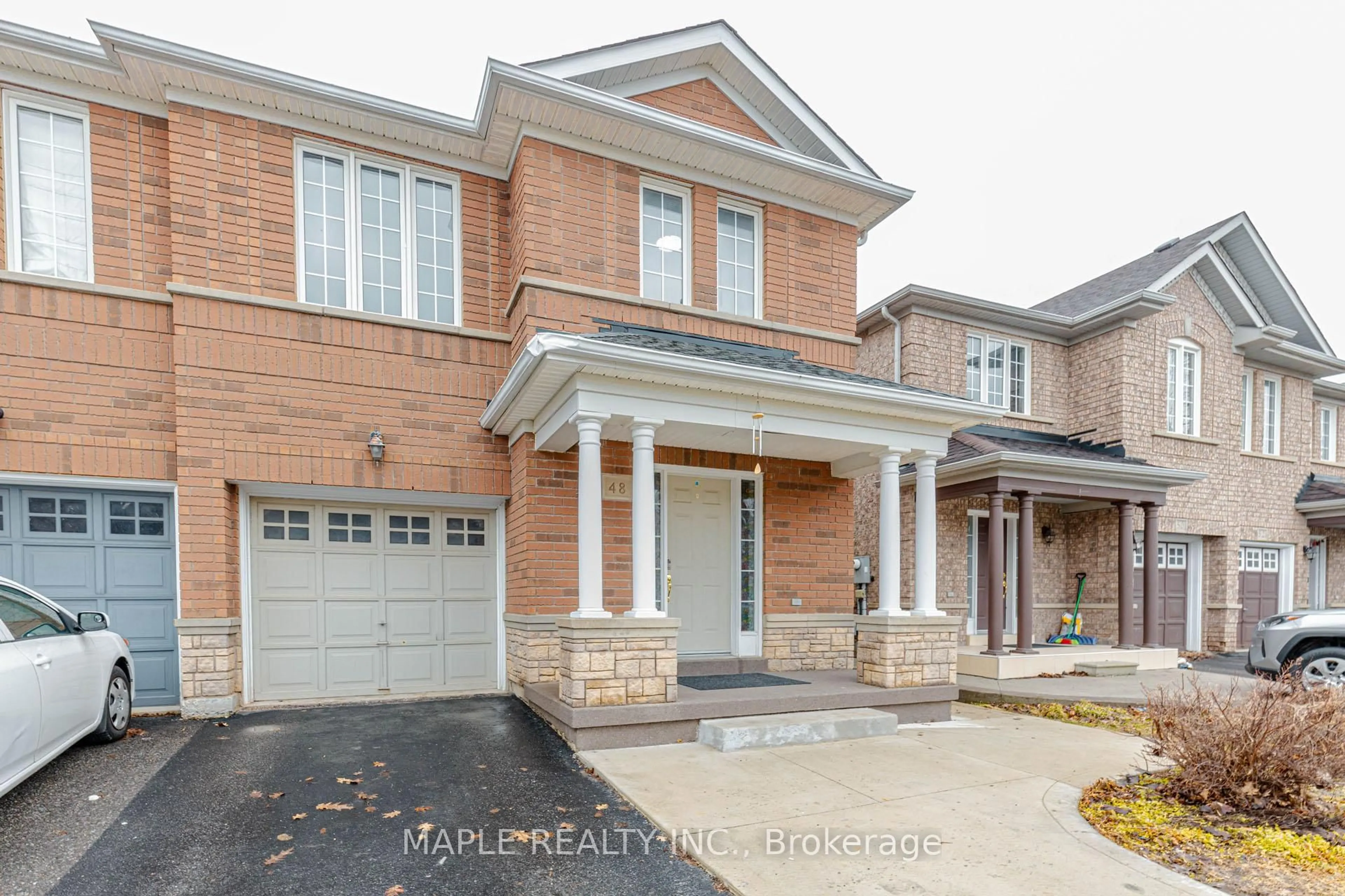 Home with brick exterior material, street for 48 Trumpet Valley Blvd, Brampton Ontario L7A 3N8
