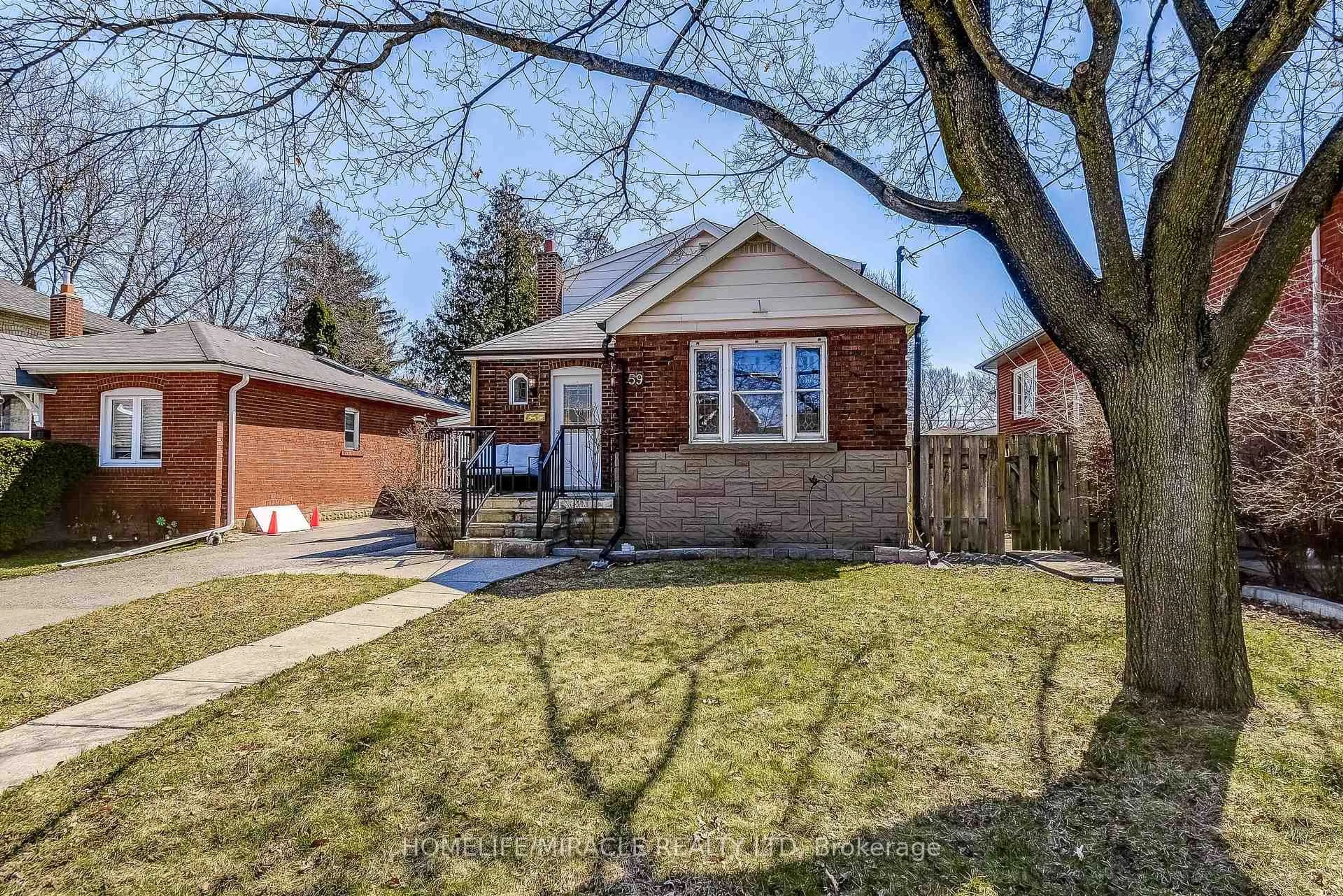 Home with brick exterior material, street for 59 Joseph St, Toronto Ontario M9N 2H9