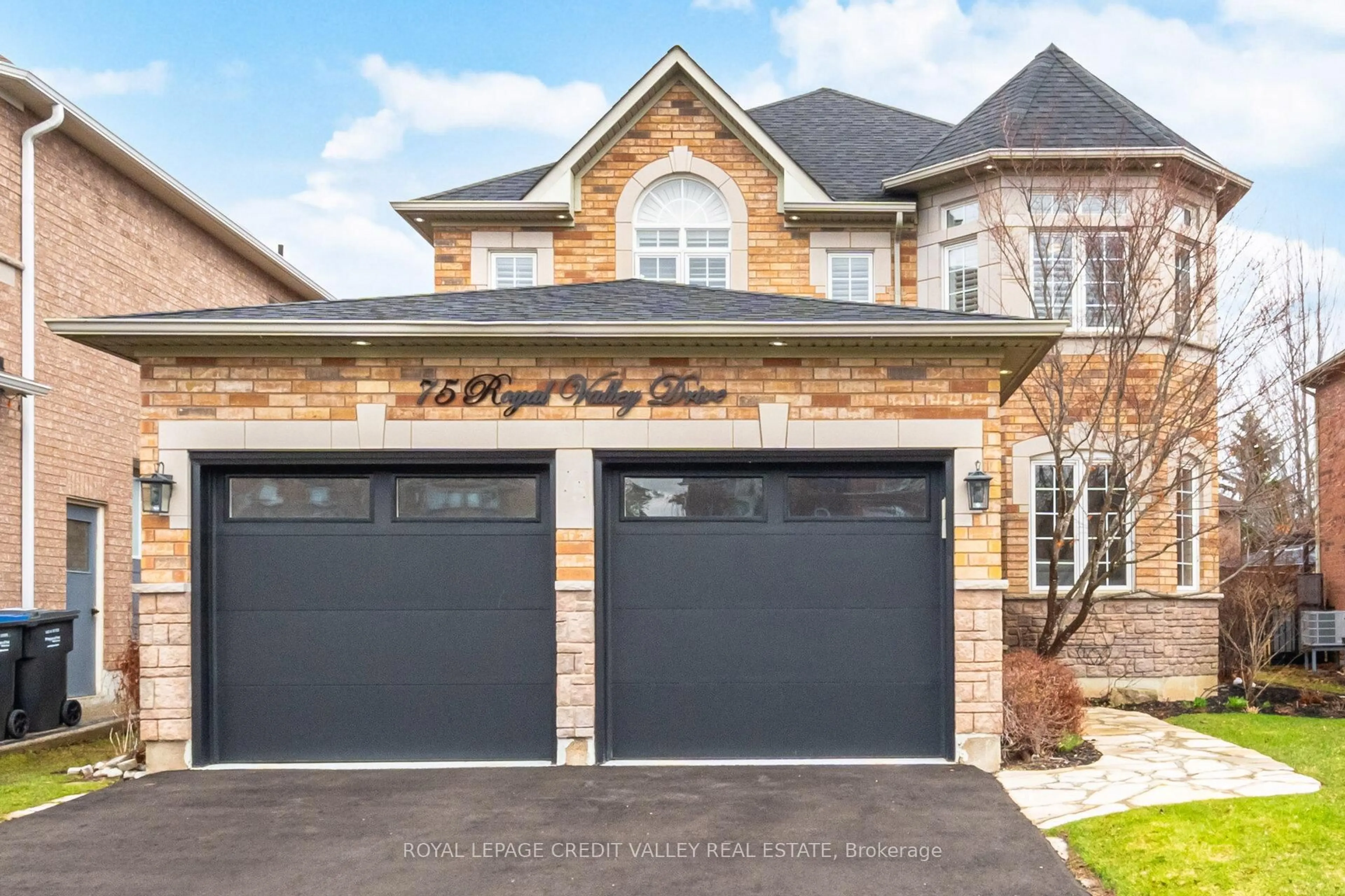 Home with brick exterior material, street for 75 Royal Valley Dr, Caledon Ontario L7C 1A2