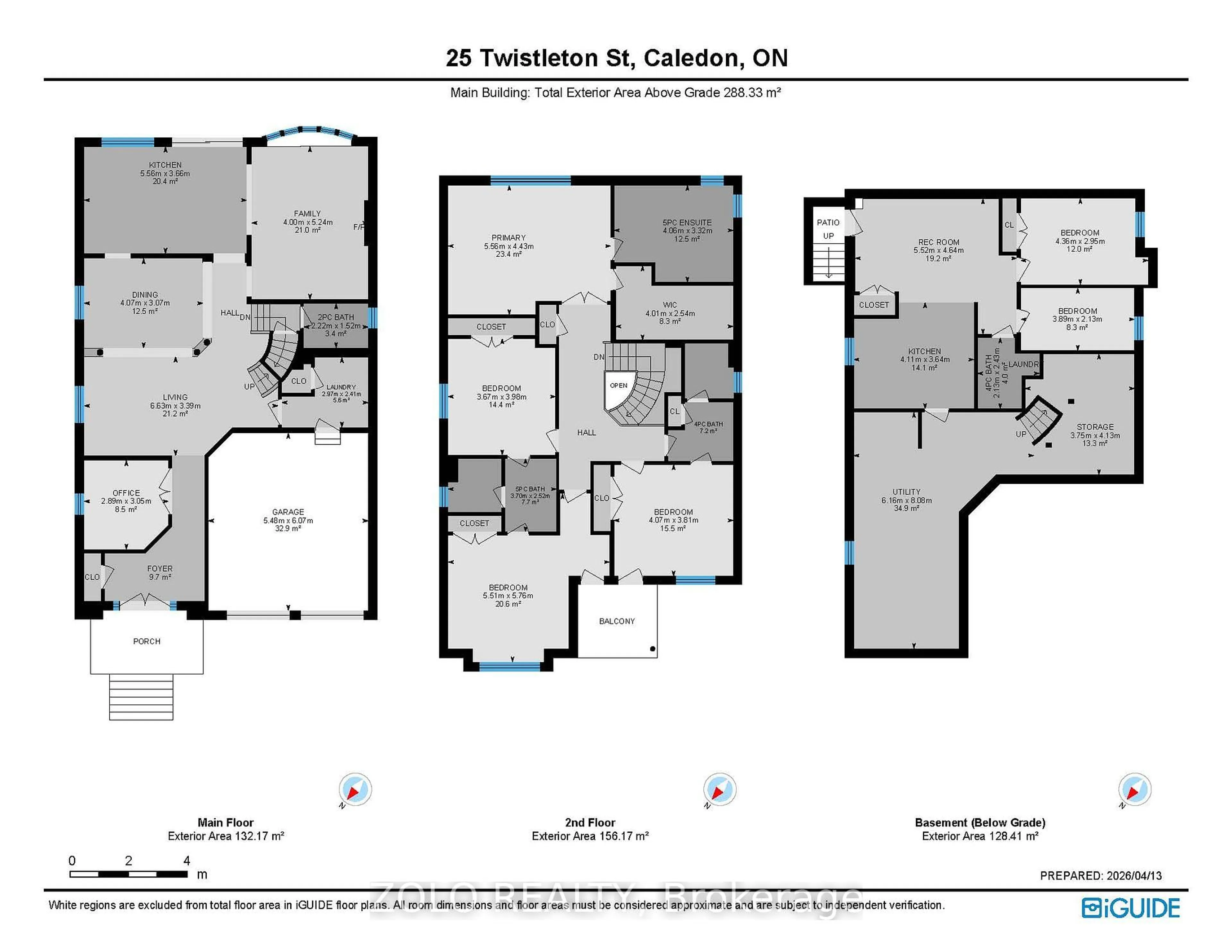 Floor plan for 25 Twistleton St, Caledon Ontario L7C 3V9
