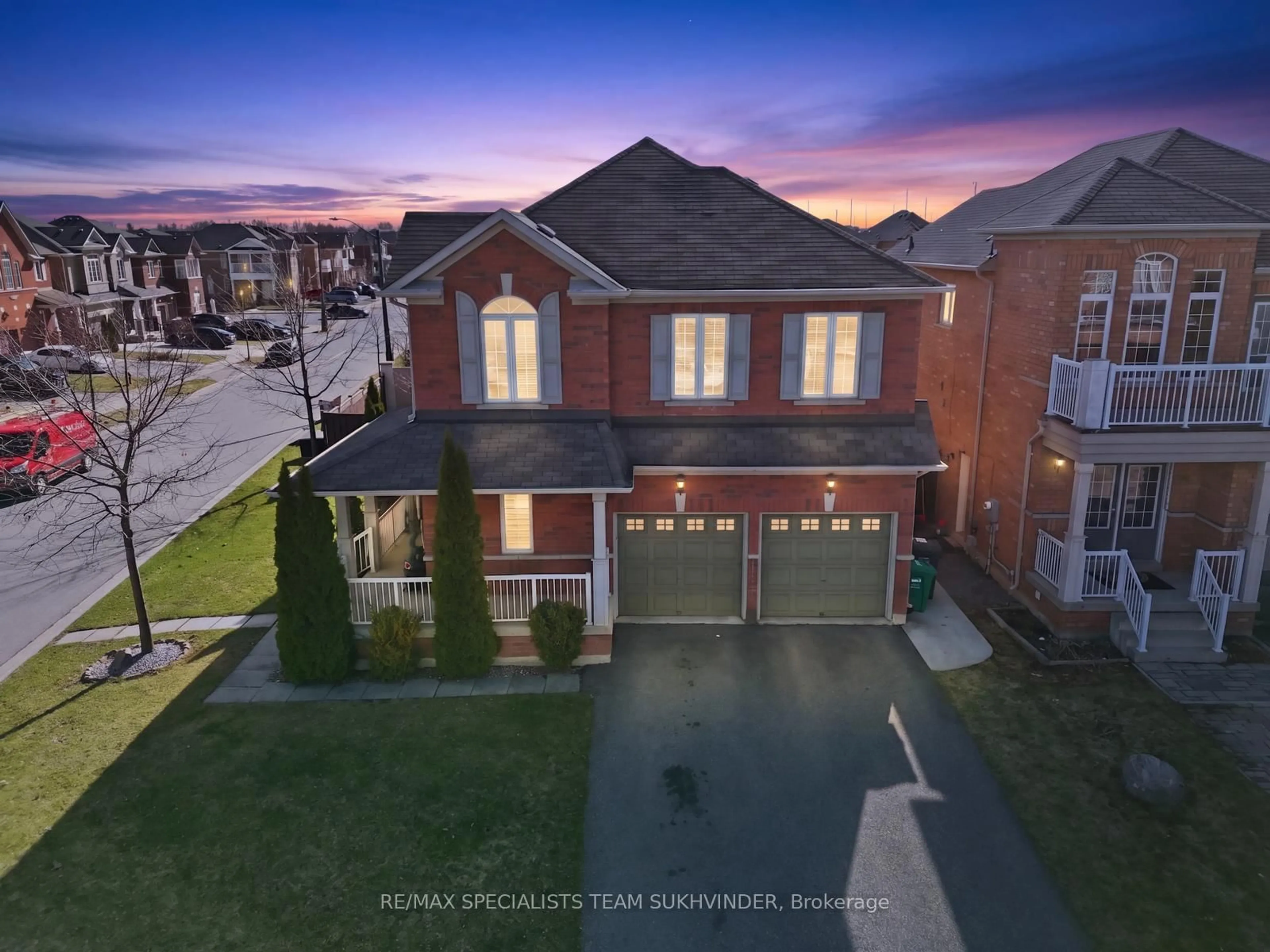 A pic from outside/outdoor area/front of a property/back of a property/a pic from drone, street for 42 Delphinium Way, Brampton Ontario L7A 0N4