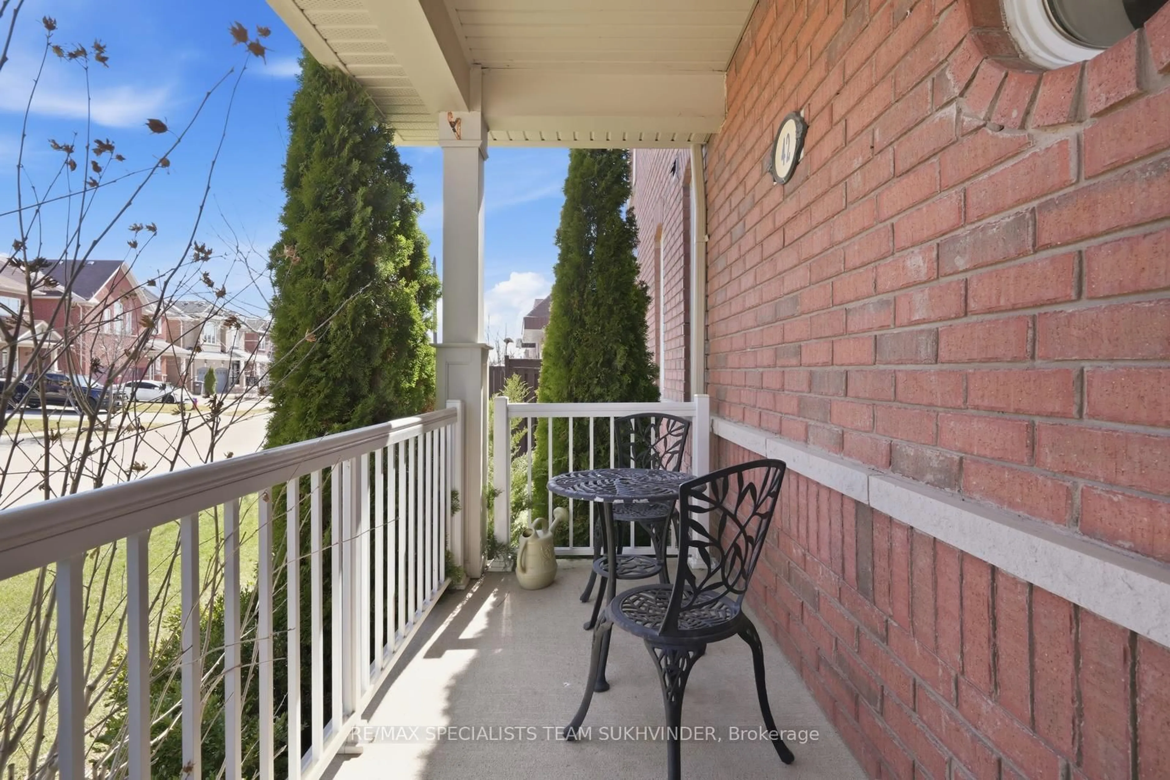 Patio, street for 42 Delphinium Way, Brampton Ontario L7A 0N4