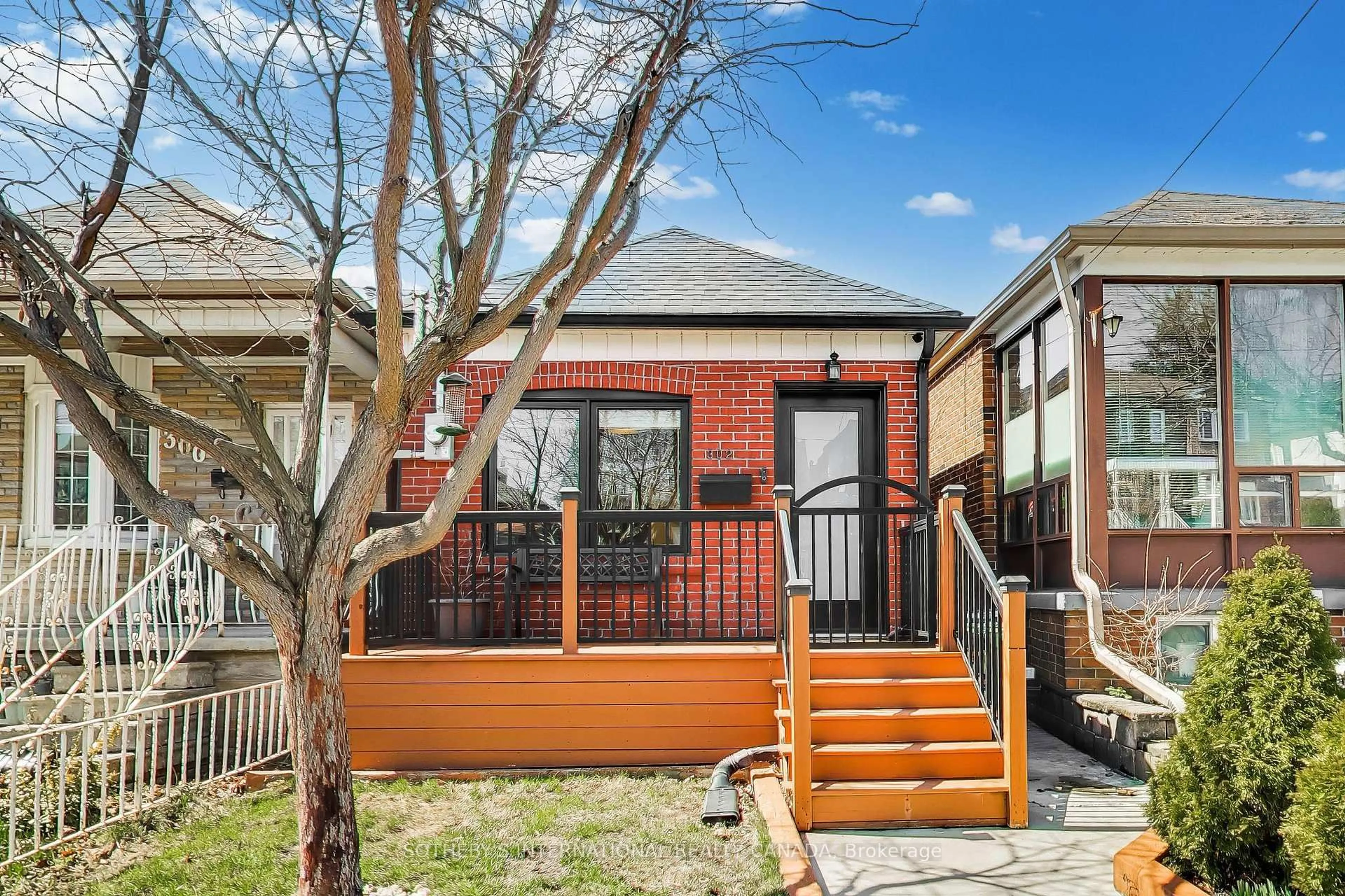 Home with brick exterior material, street for 302 Boon Ave, Toronto Ontario M6E 4A3