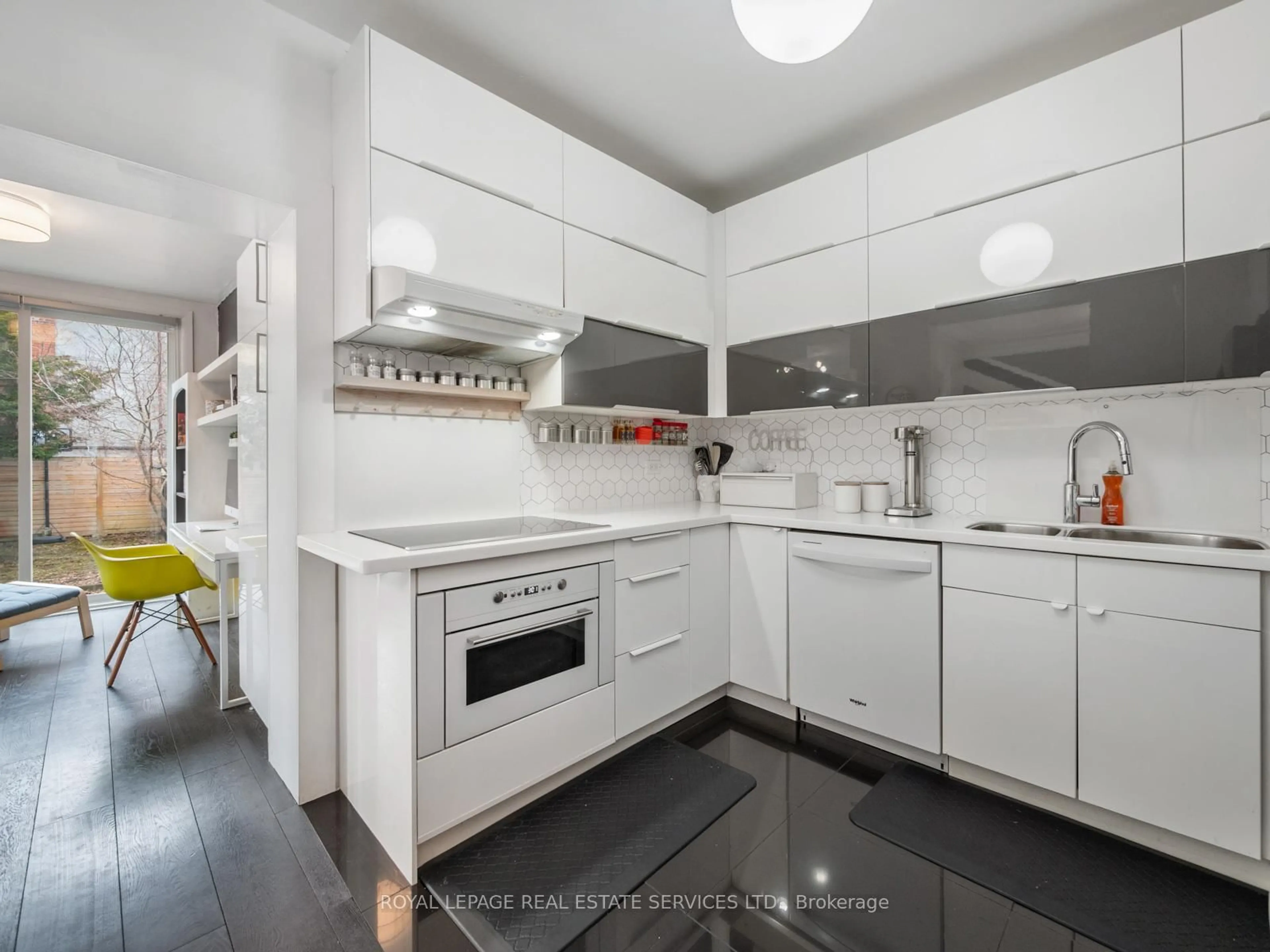 Contemporary kitchen, ceramic/tile floor for 162 Medland St, Toronto Ontario M6P 2N5