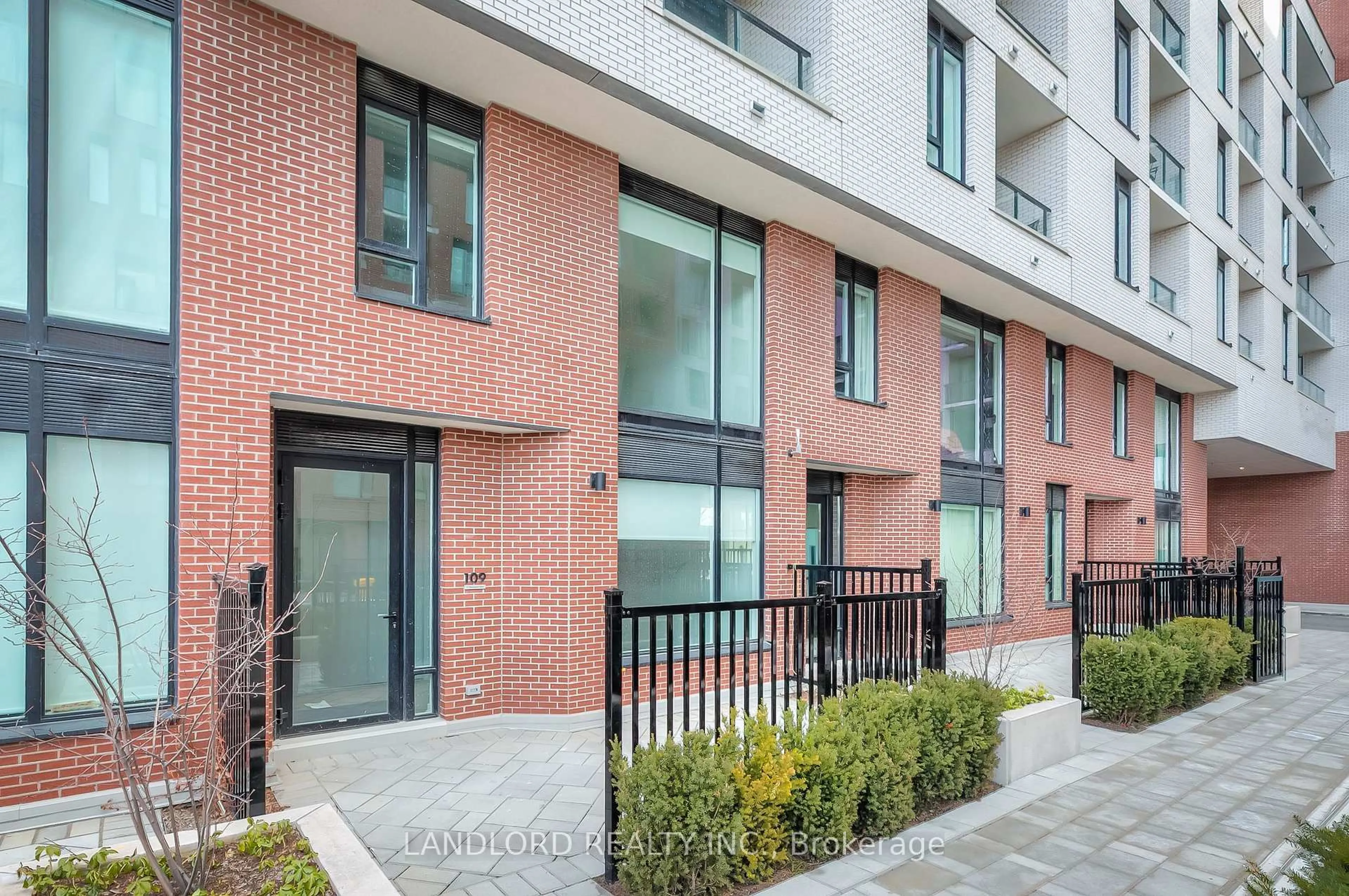 Home with brick exterior material, street for 15 Maryport Ave #109, Toronto Ontario M3M 0E1