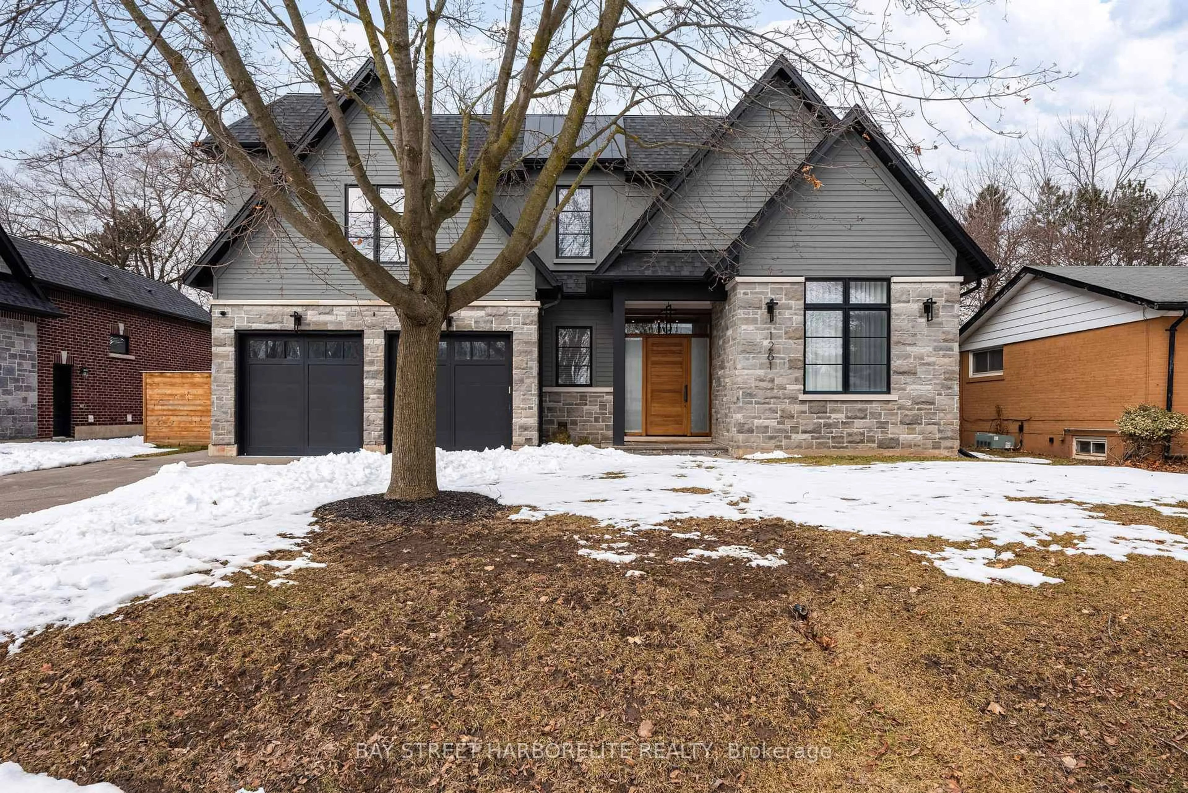 Home with brick exterior material, street for 1261 Pinegrove Rd, Oakville Ontario L6L 2W8