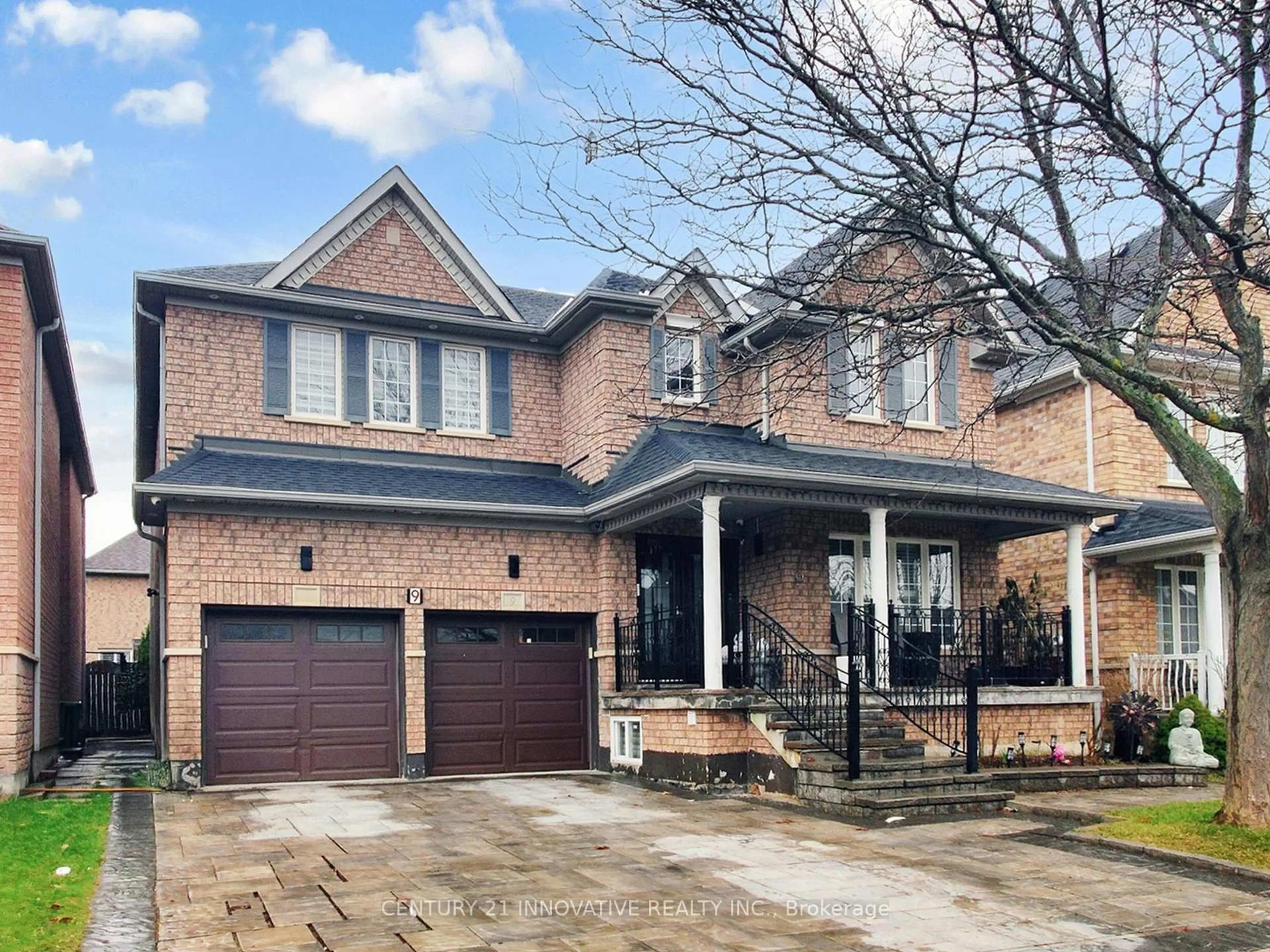 Home with brick exterior material, street for 9 Heatherdale Dr, Brampton Ontario L7A 2H6