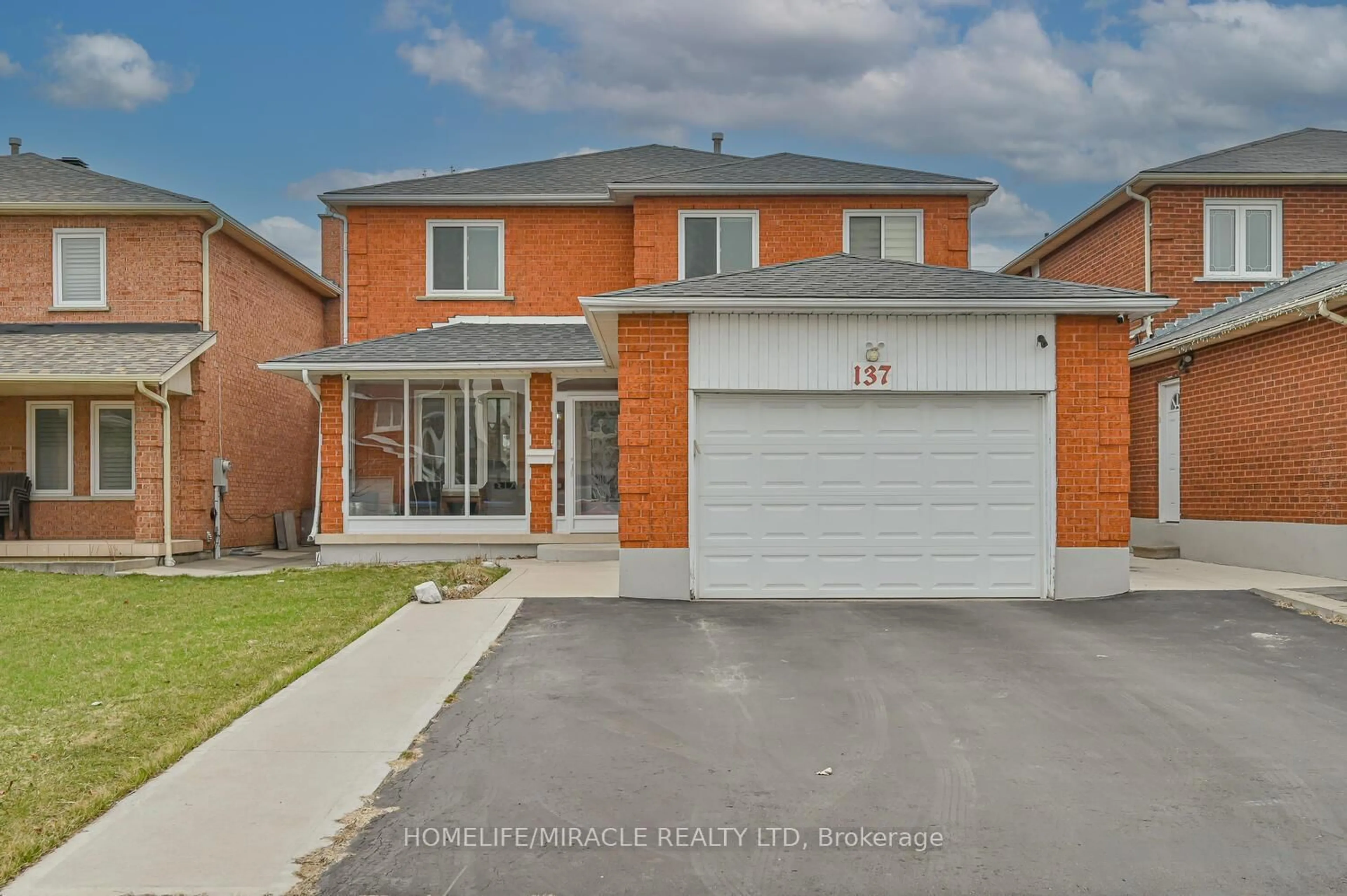 Home with brick exterior material, street for 137 Minglehaze Dr, Toronto Ontario M9V 4W7