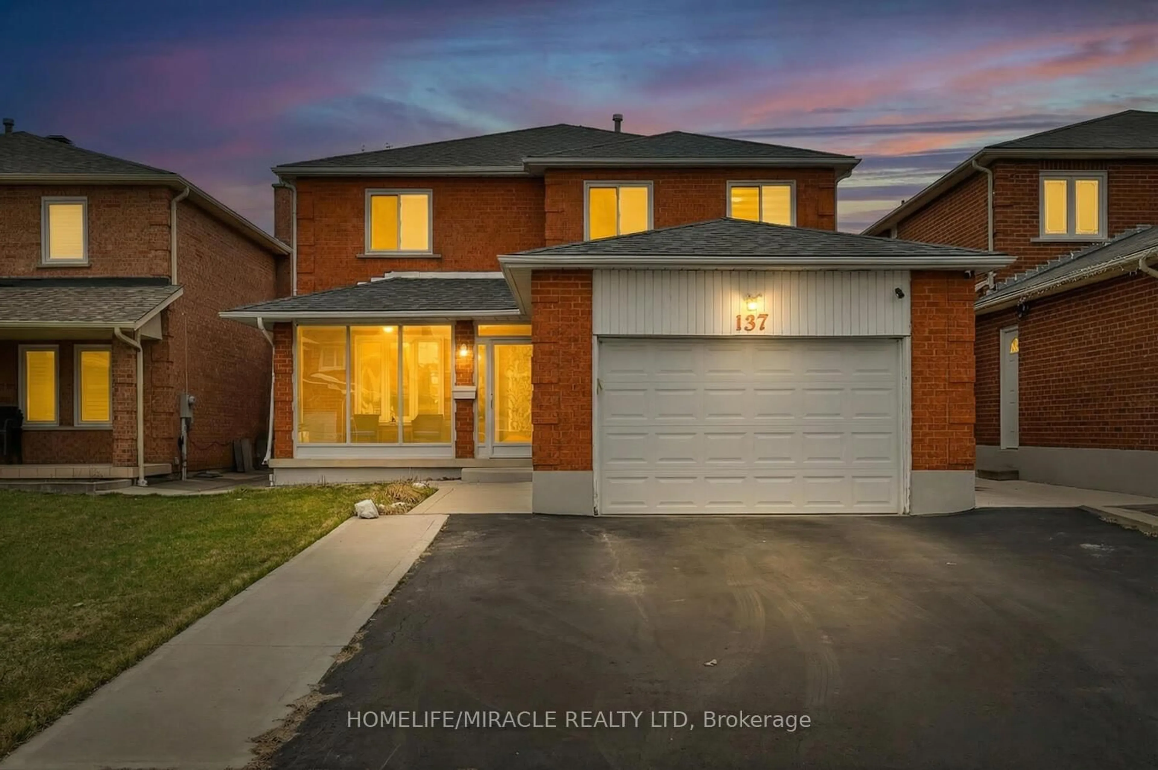 Home with brick exterior material, street for 137 Minglehaze Dr, Toronto Ontario M9V 4W7