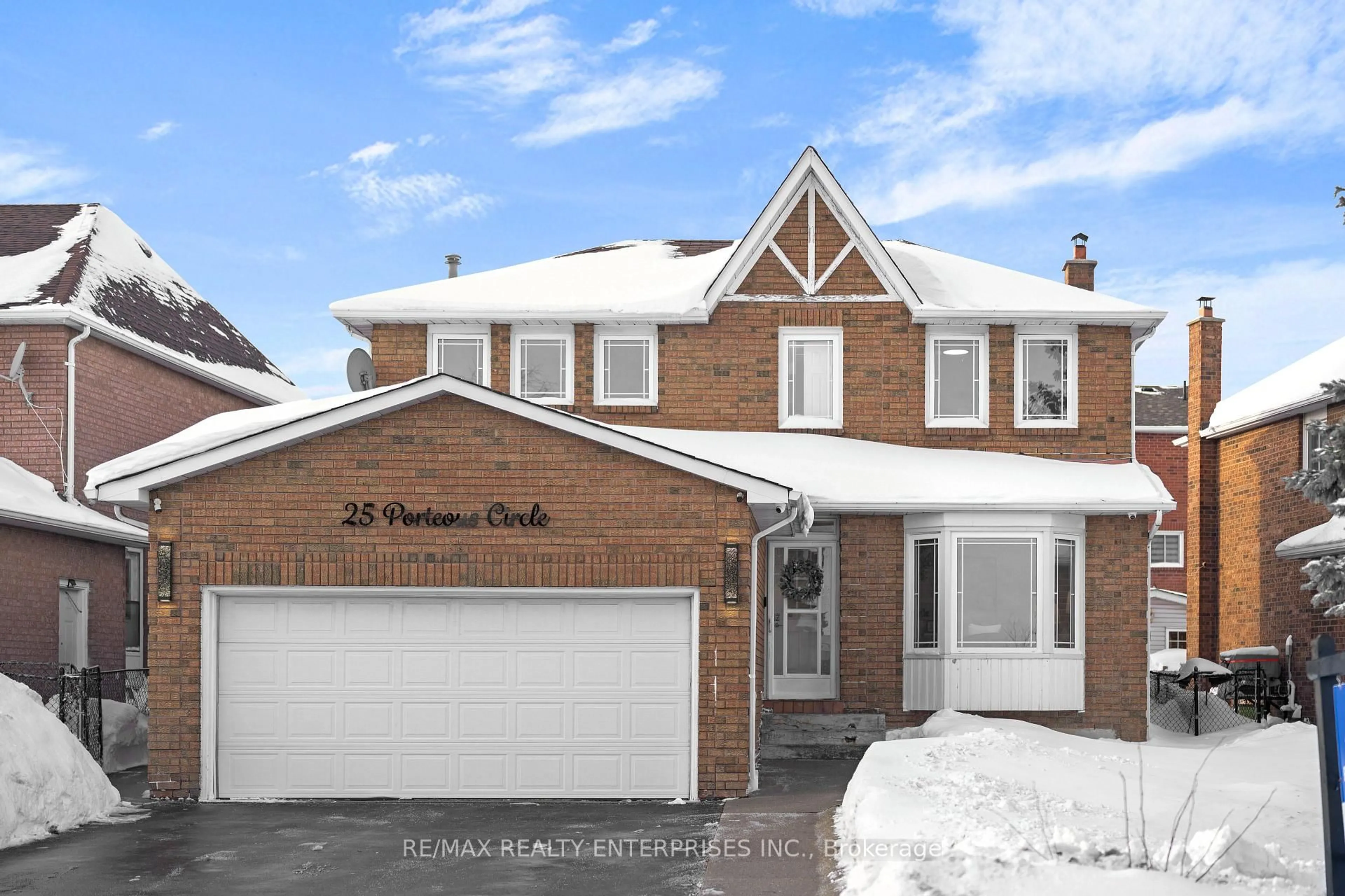 Home with brick exterior material, street for 25 Porteous Circ, Brampton Ontario L6S 5C1