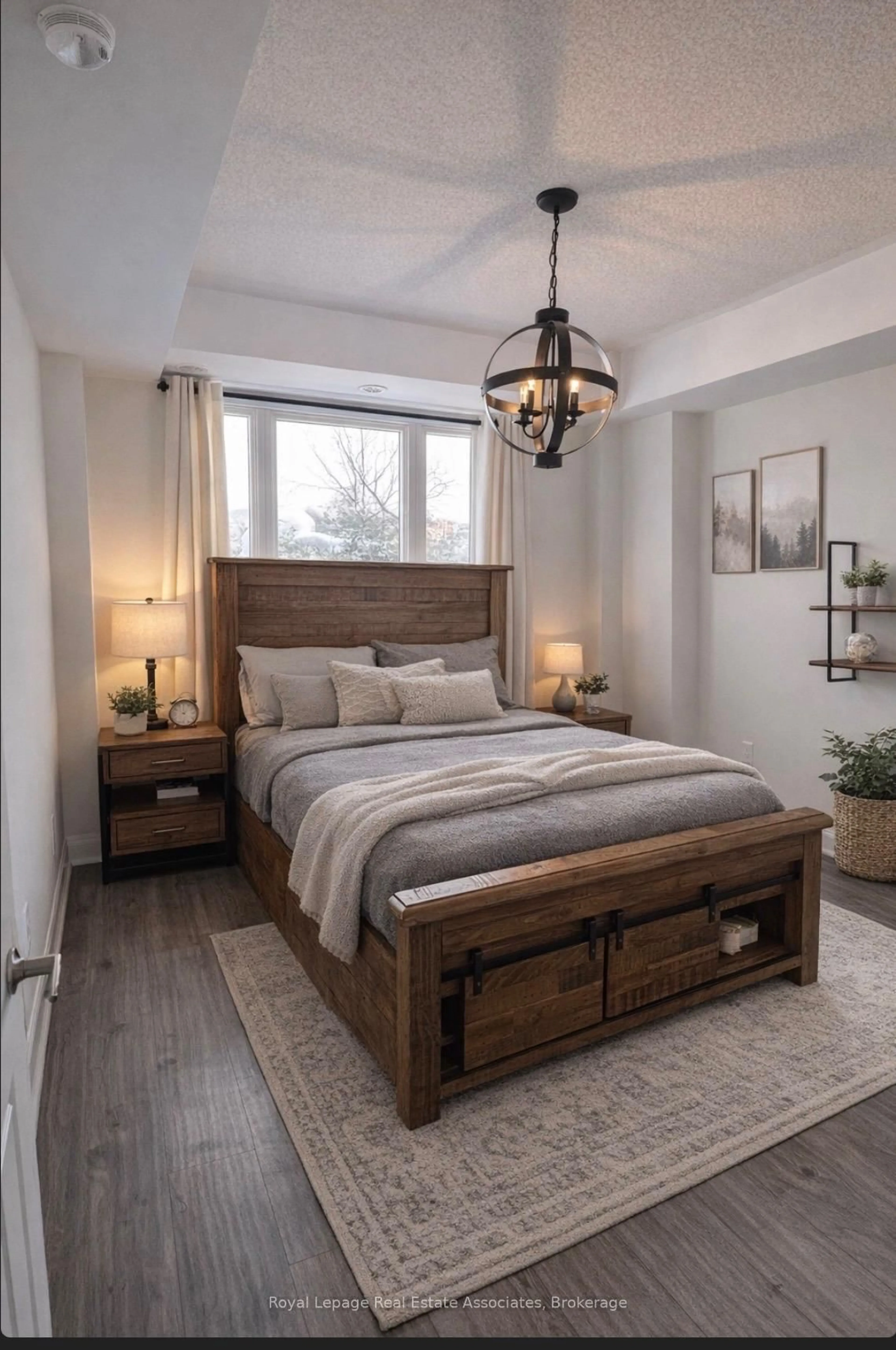 Bedroom with bed, wood/laminate floor for 250 Sunny Meadow Blvd #19, Brampton Ontario L6R 3Y6