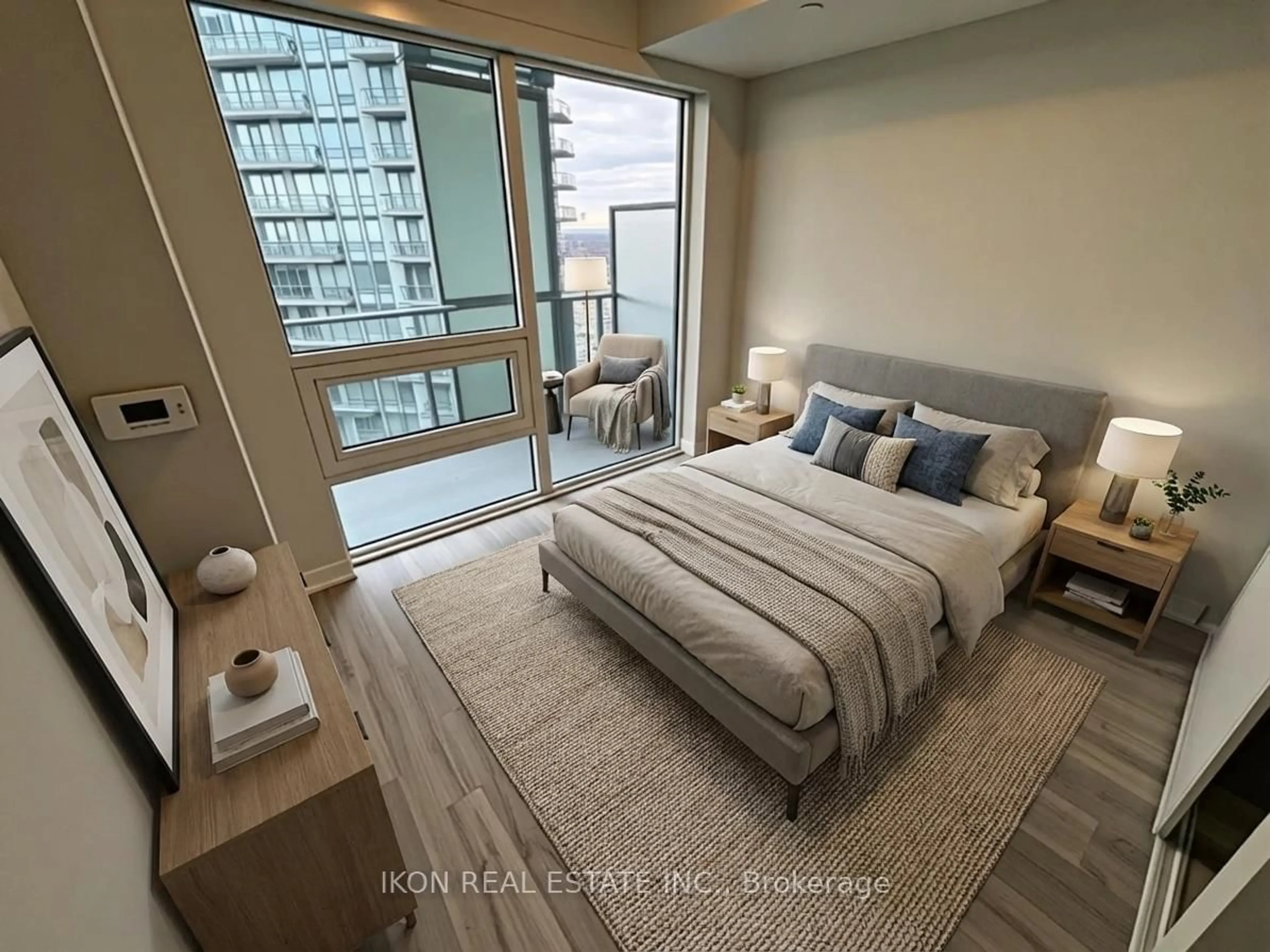 Bedroom with bed, unknown for 4675 Metcalfe Ave #1804, Mississauga Ontario L5M 0Z8