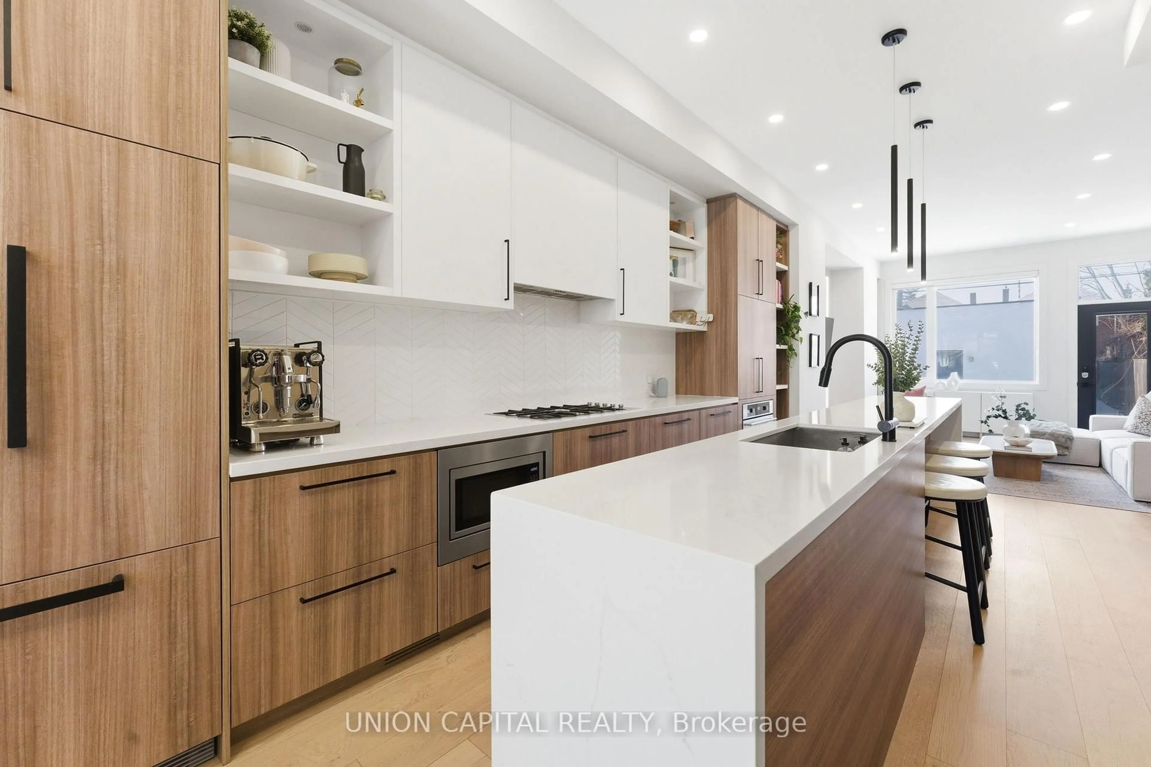 Contemporary kitchen, ceramic/tile floor for 544B Beresford Ave, Toronto Ontario M6S 3C3