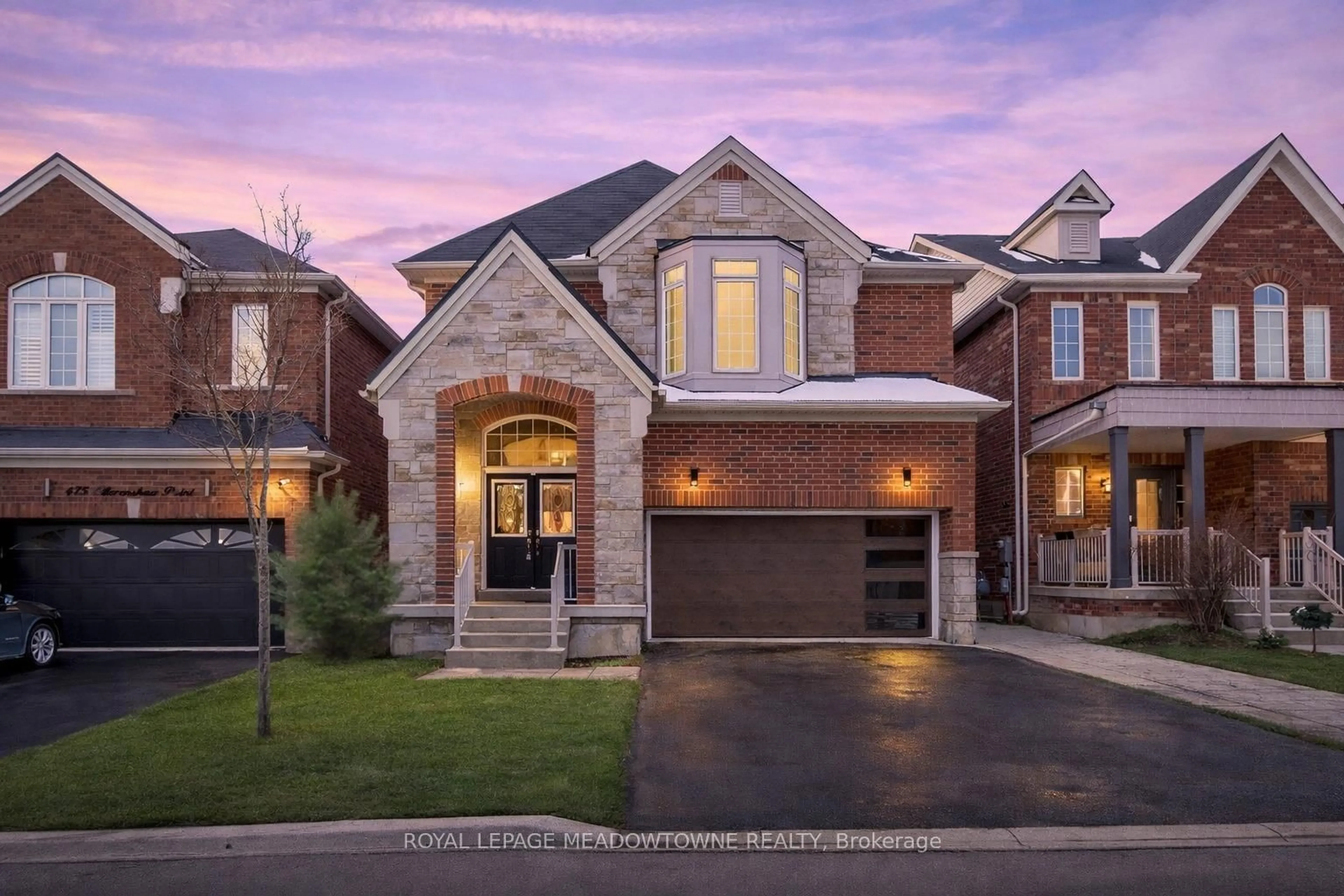 Home with brick exterior material, street for 471 Ollerenshaw Pt, Milton Ontario L9T 8P7