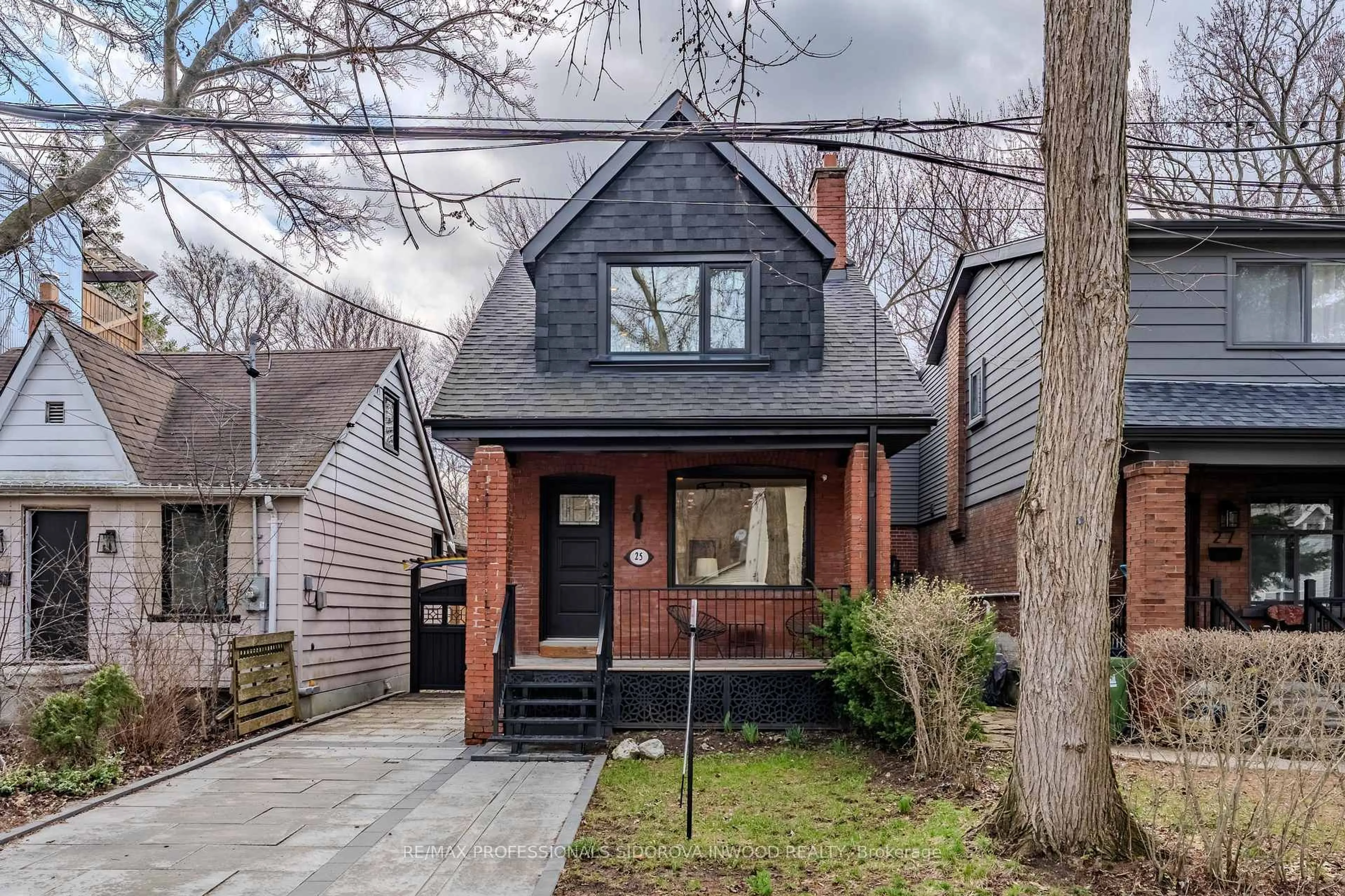 Home with brick exterior material, street for 25 Warren Cres, Toronto Ontario M6S 4S1