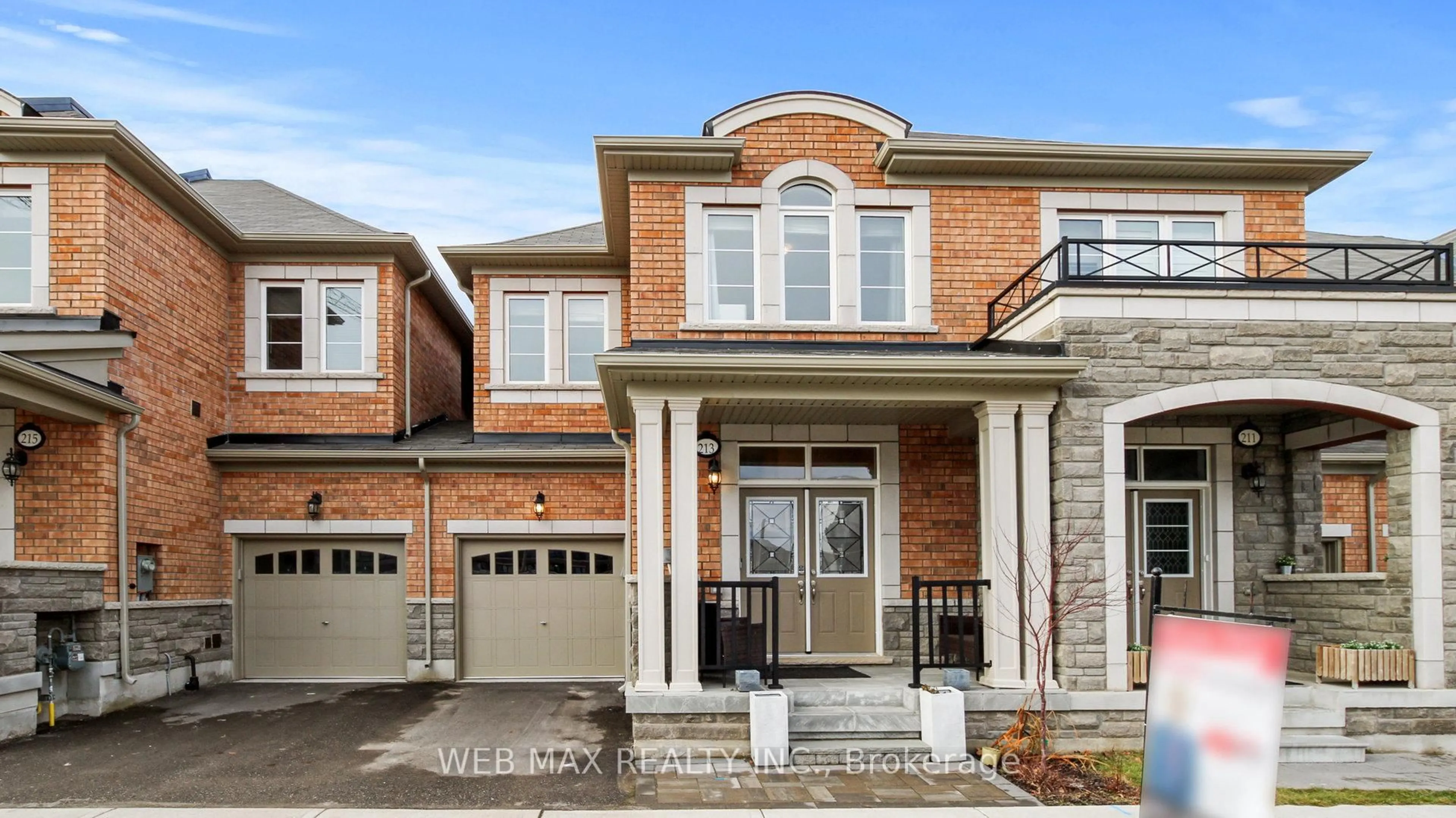 Home with brick exterior material, street for 213 Wisteria Way, Oakville Ontario L6M 1R1