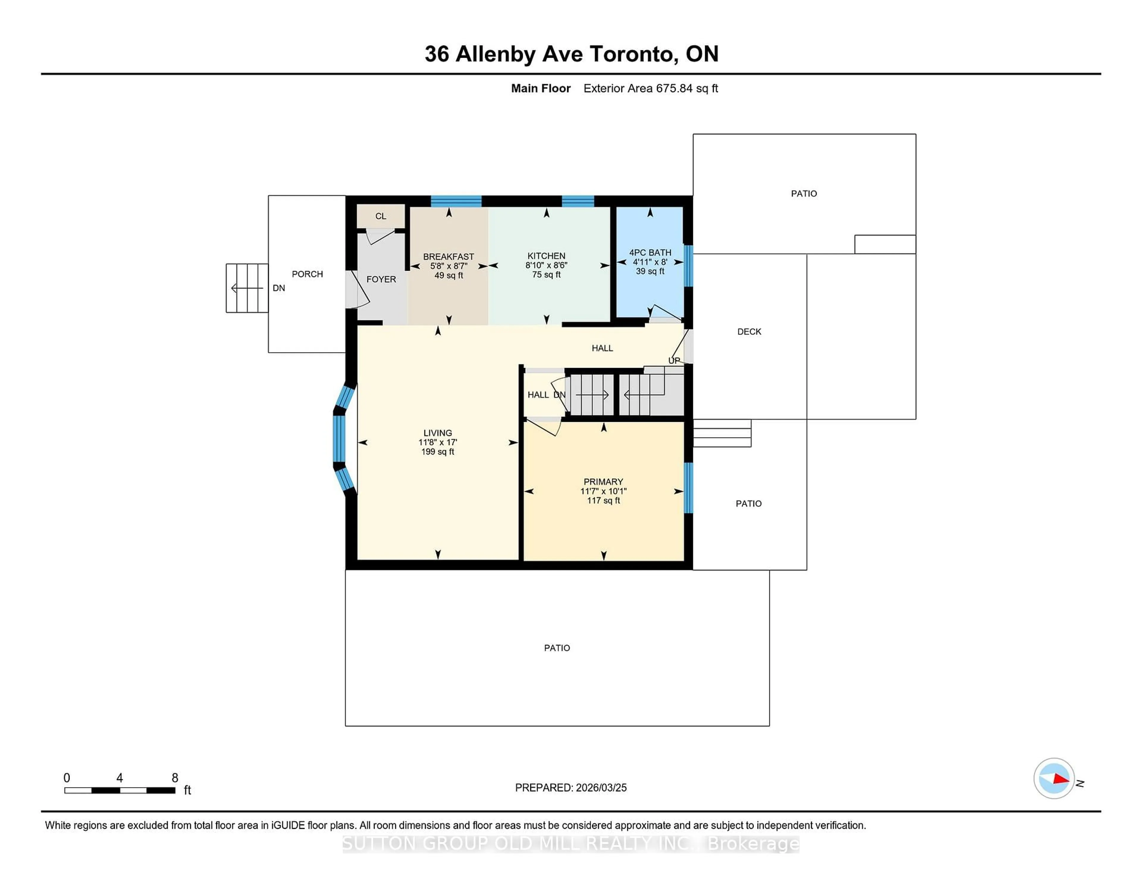 Floor plan for 36 Allenby Ave, Toronto Ontario M9W 1S6