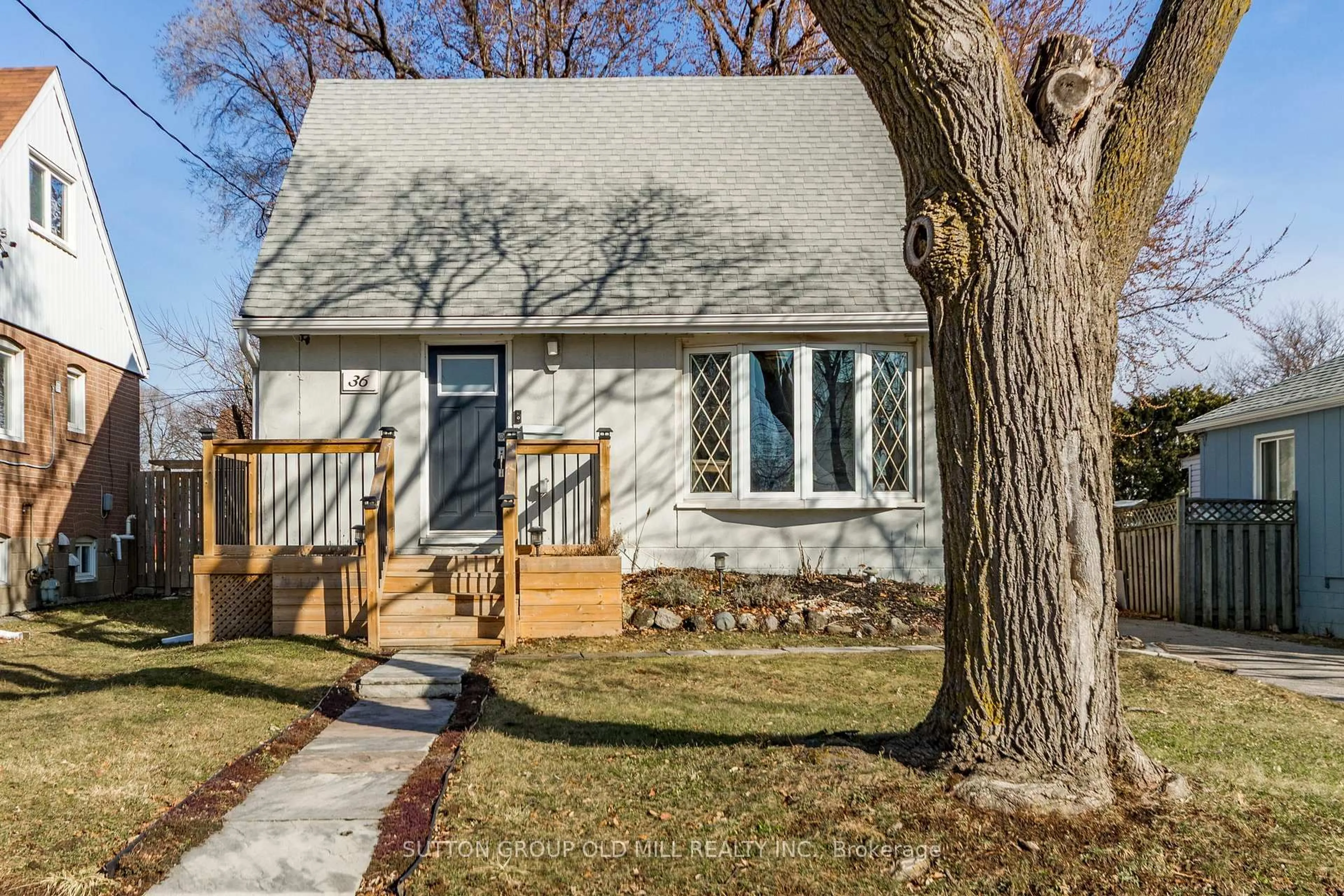 Home with vinyl exterior material, street for 36 Allenby Ave, Toronto Ontario M9W 1S6