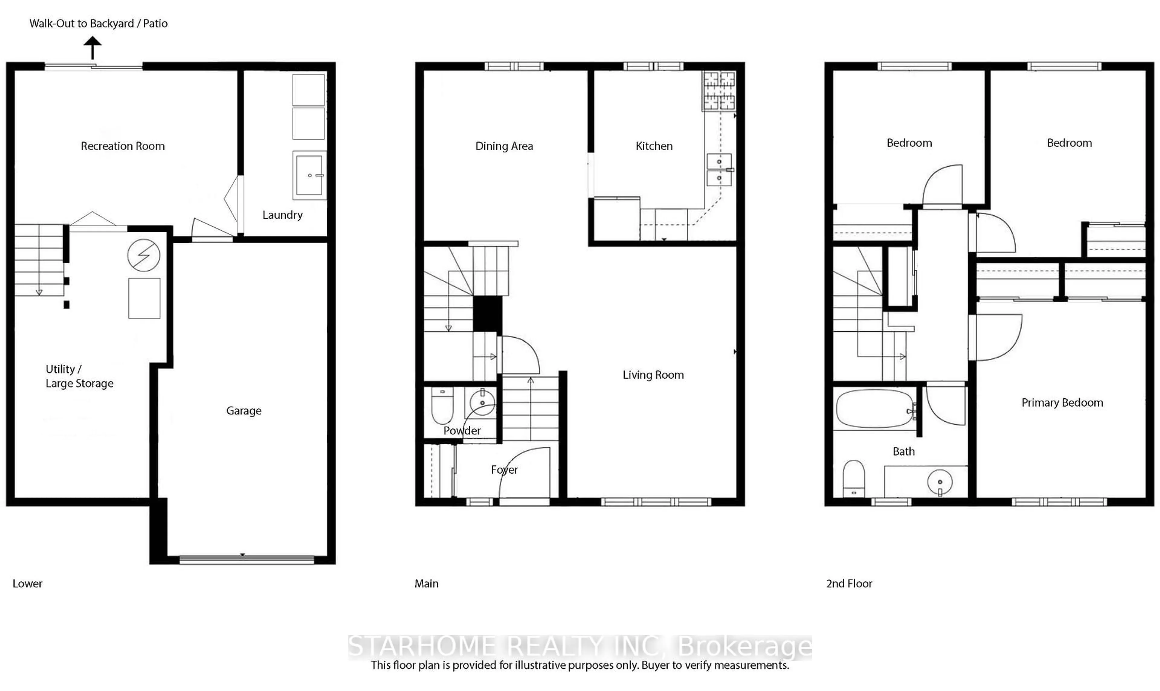 Floor plan for 8 Amberwood Sq, Brampton Ontario L6Z 1G3