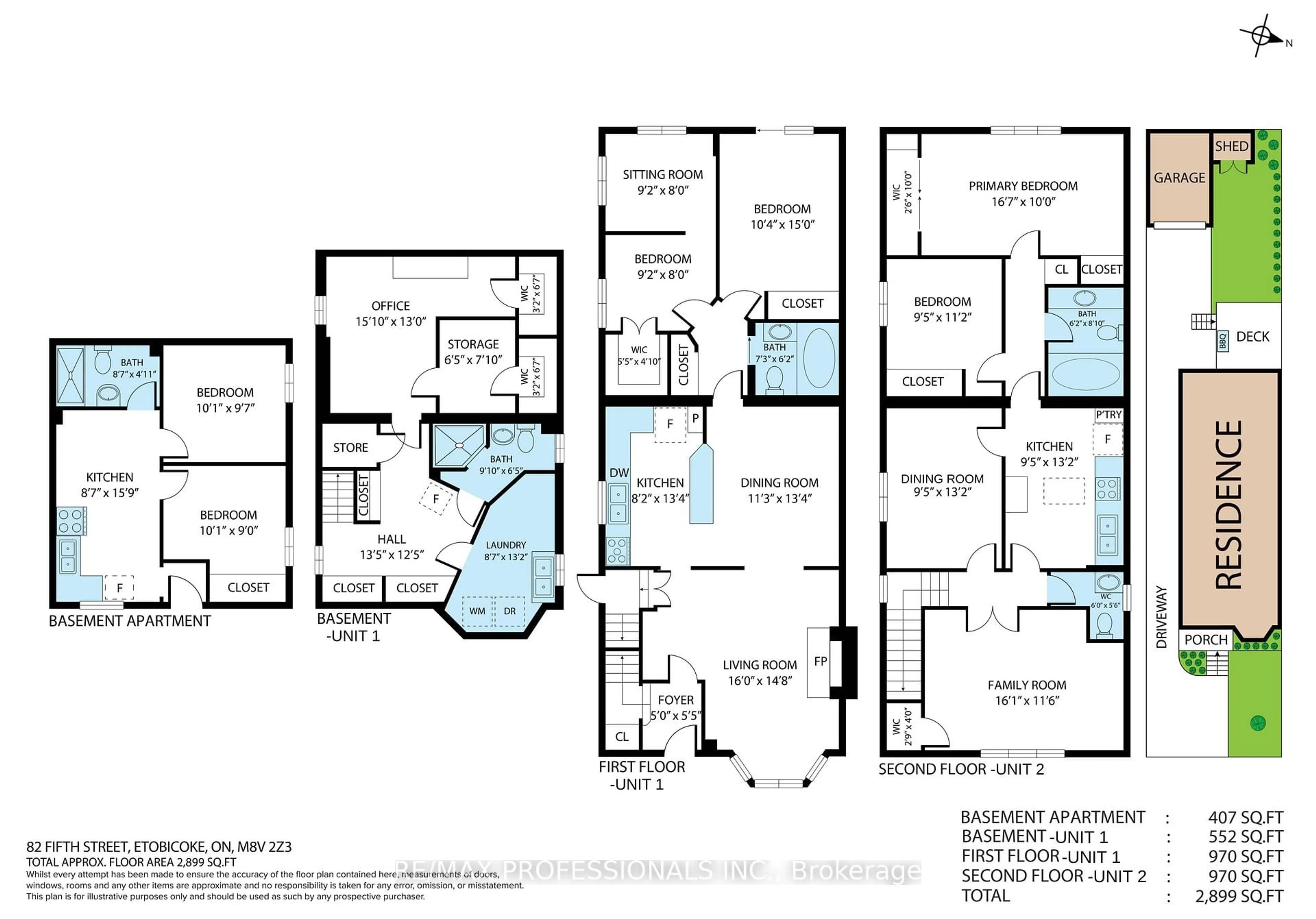 Floor plan for 82 Fifth St, Toronto Ontario M8V 2Z3