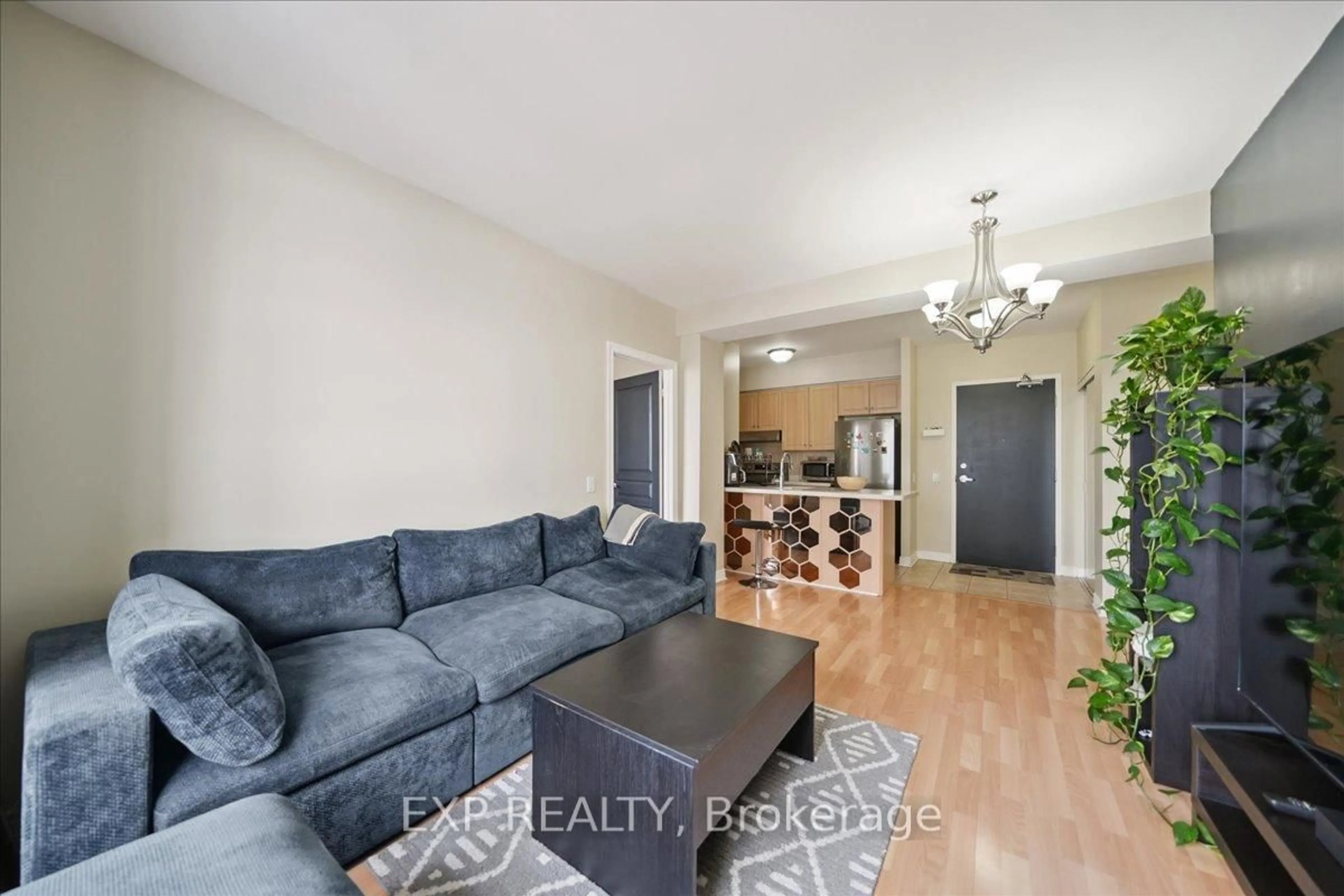 Living room with furniture, unknown for 1415 Lawrence Ave #519, Toronto Ontario M6L 1A9