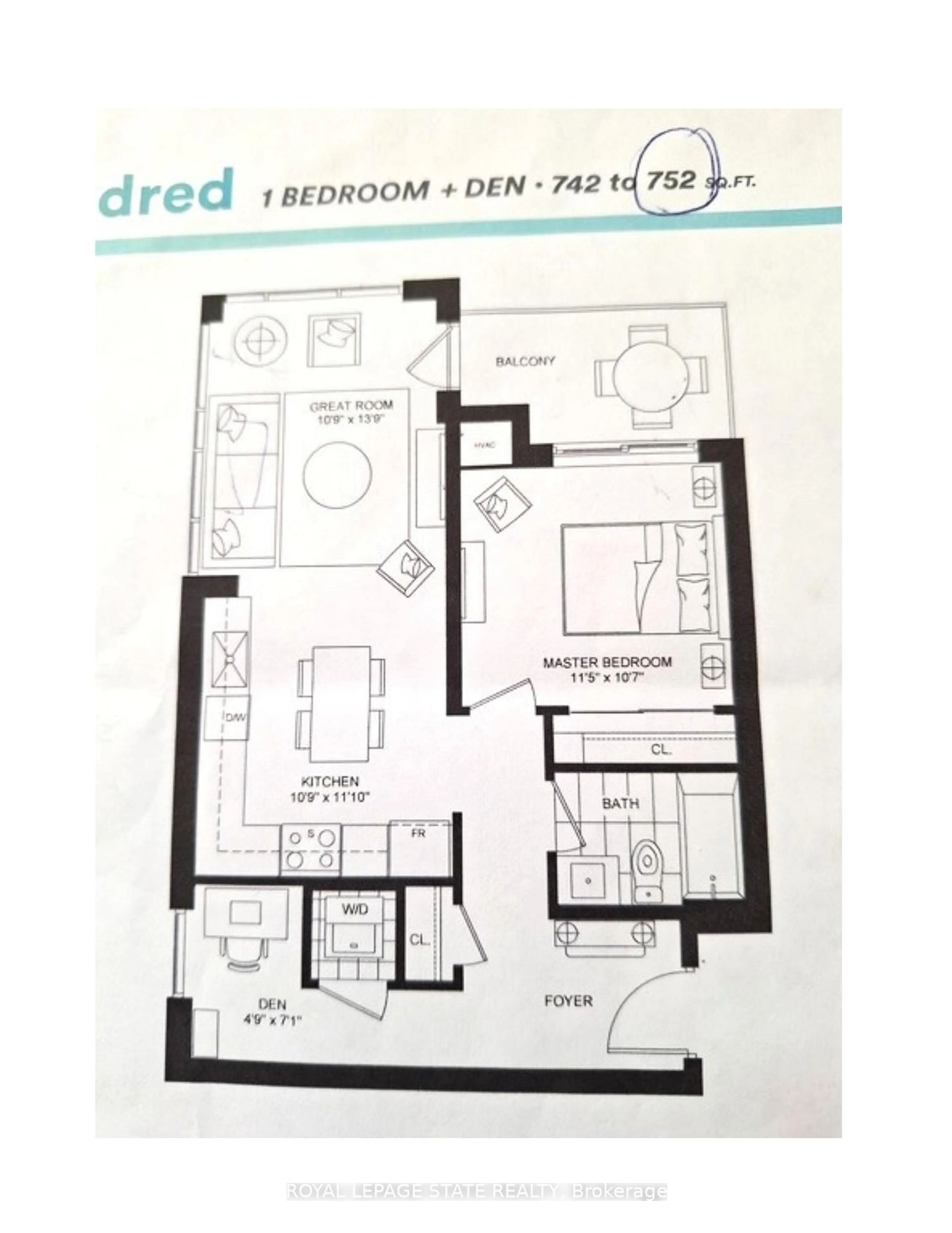 Floor plan for 340 Plains Rd #202, Burlington Ontario L7T 0C2