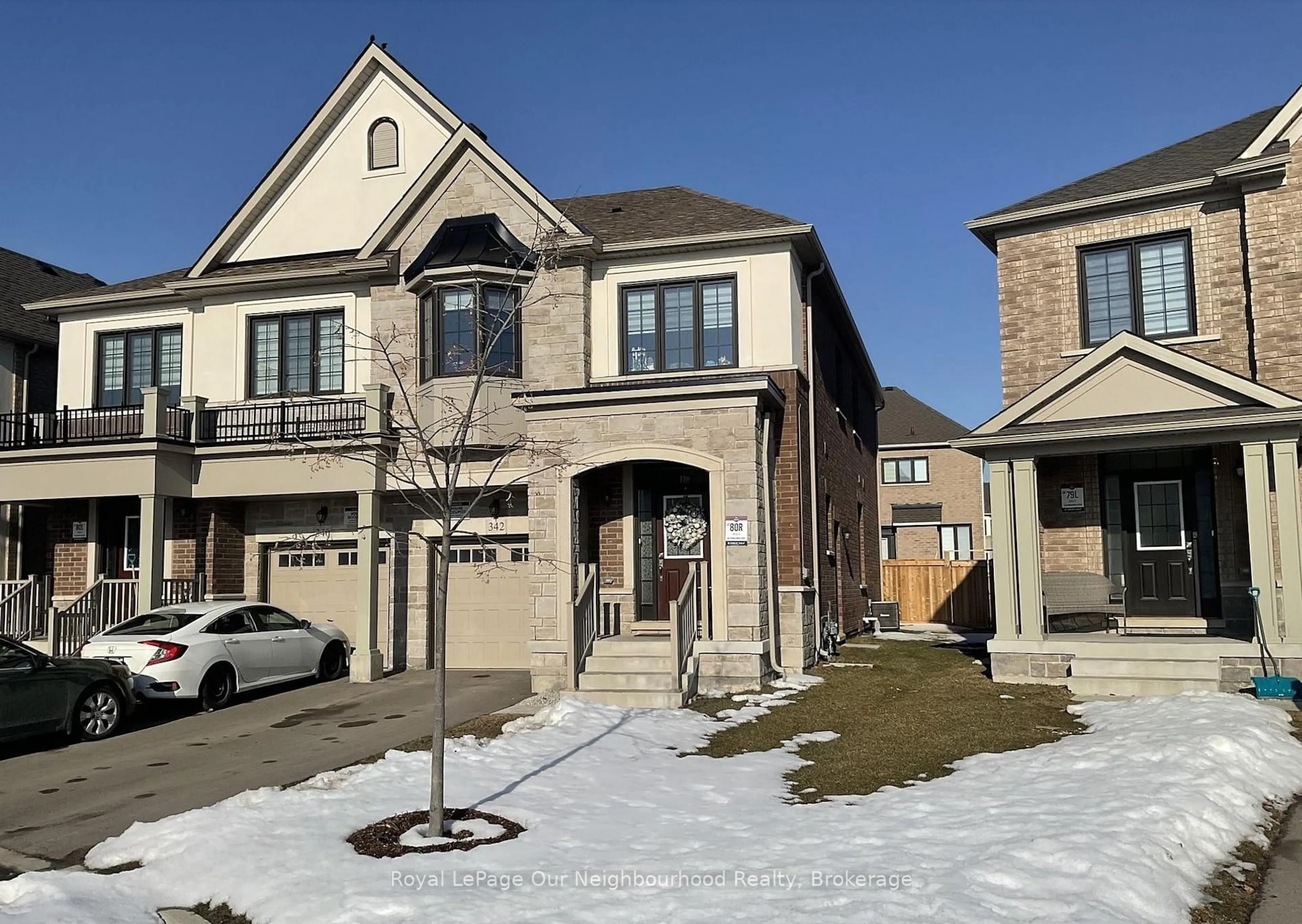 Home with brick exterior material, street for 342 Thimbleweed Crt, Milton Ontario L9E 1T2