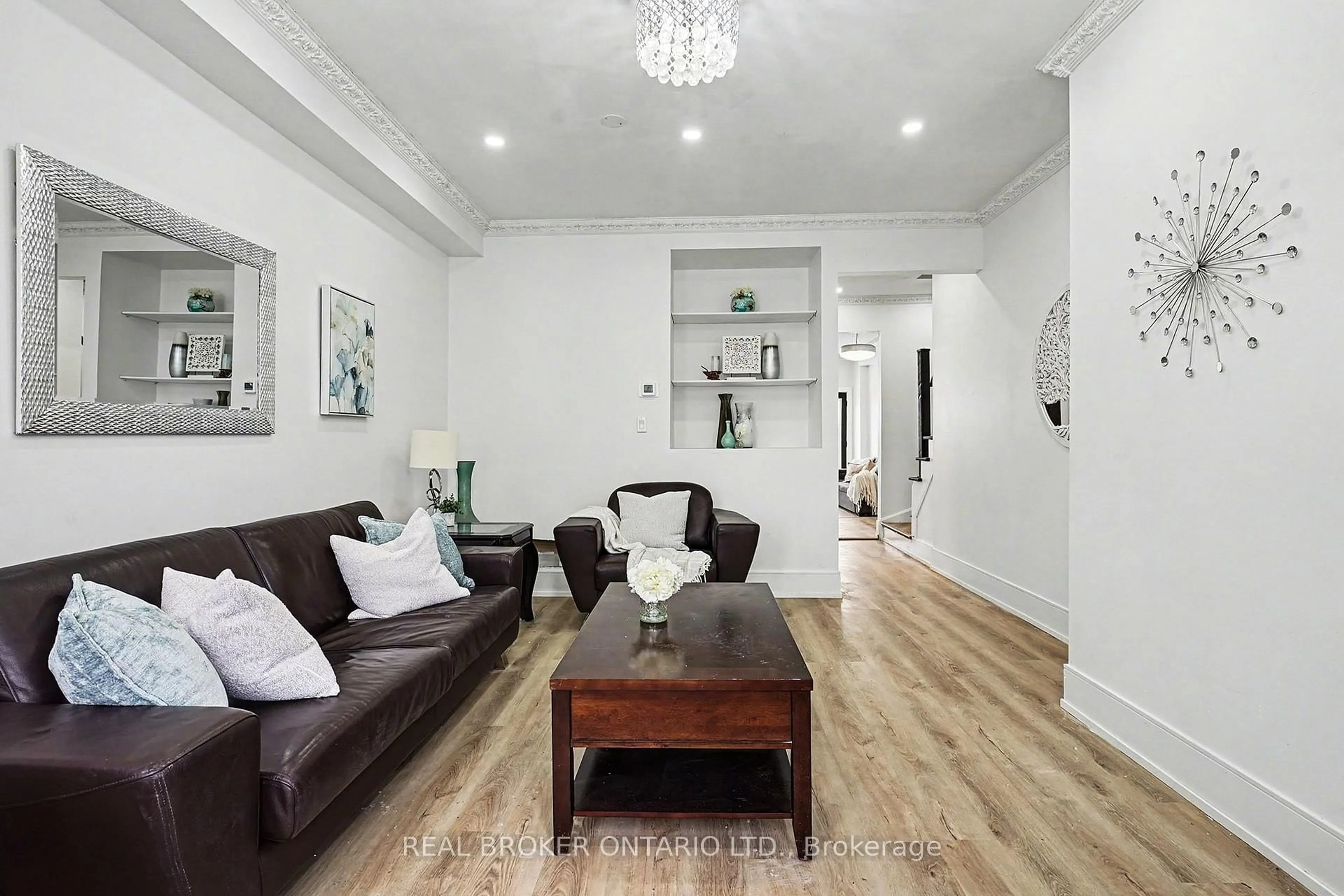 Living room with furniture, unknown for 16 Leitch Ave, Toronto Ontario M3J 3P2