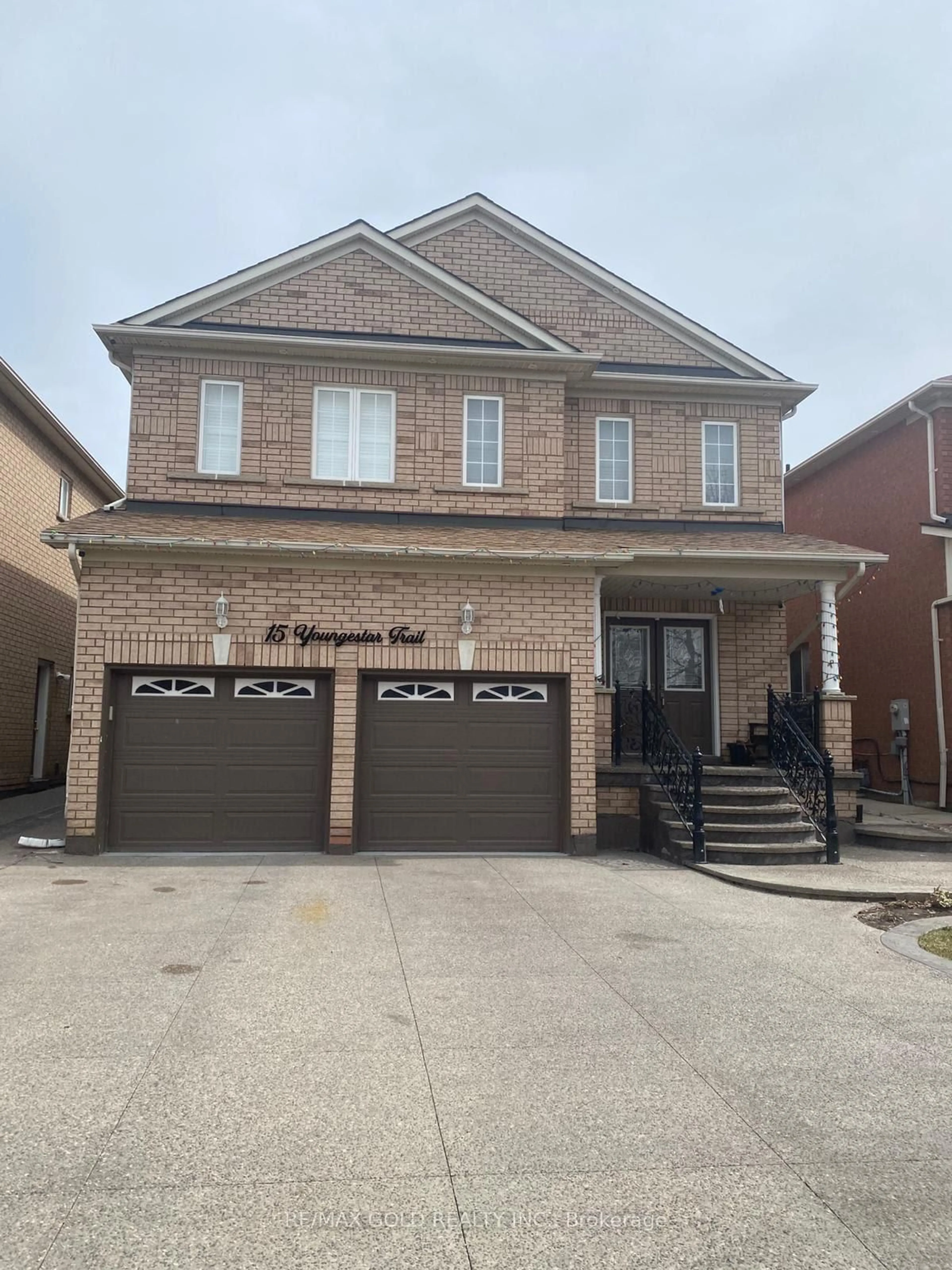 Home with brick exterior material, street for 15 Youngestar Tr, Brampton Ontario L6P 1P5