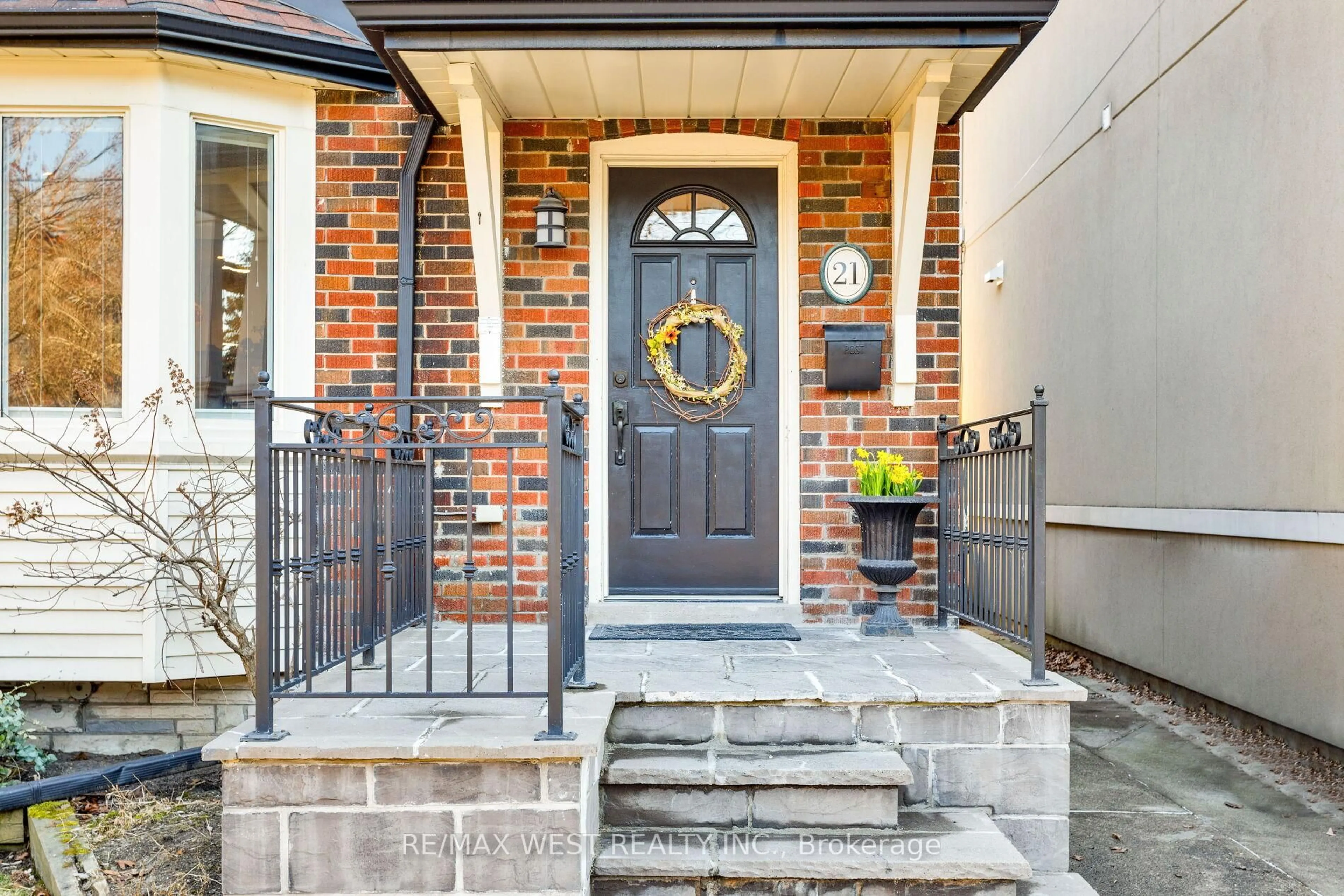 Home with brick exterior material, street for 21 Harshaw Ave, Toronto Ontario M6S 1X9
