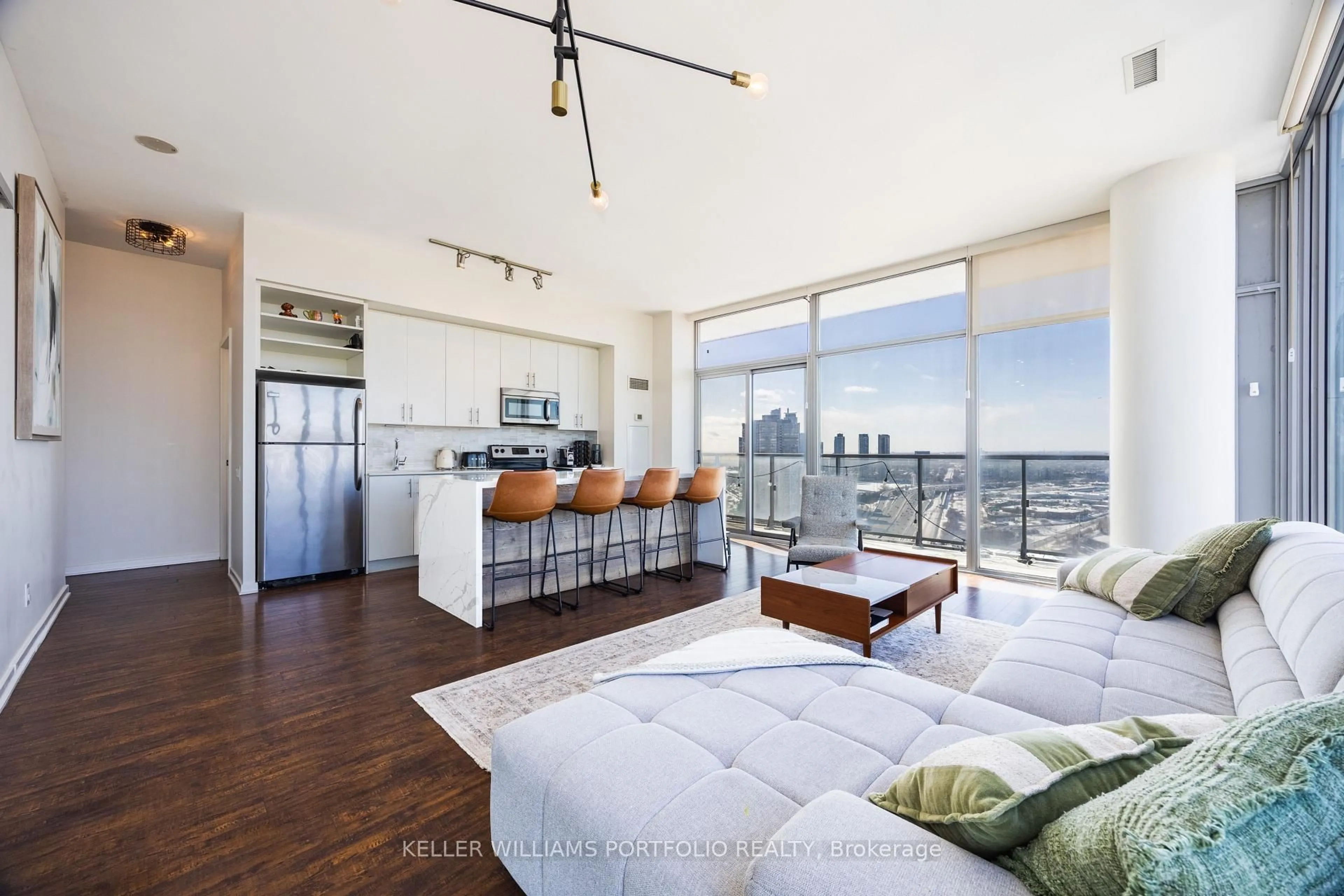 Open concept kitchen, unknown for 105 The Queensway Ave #3410, Toronto Ontario M6S 5B5