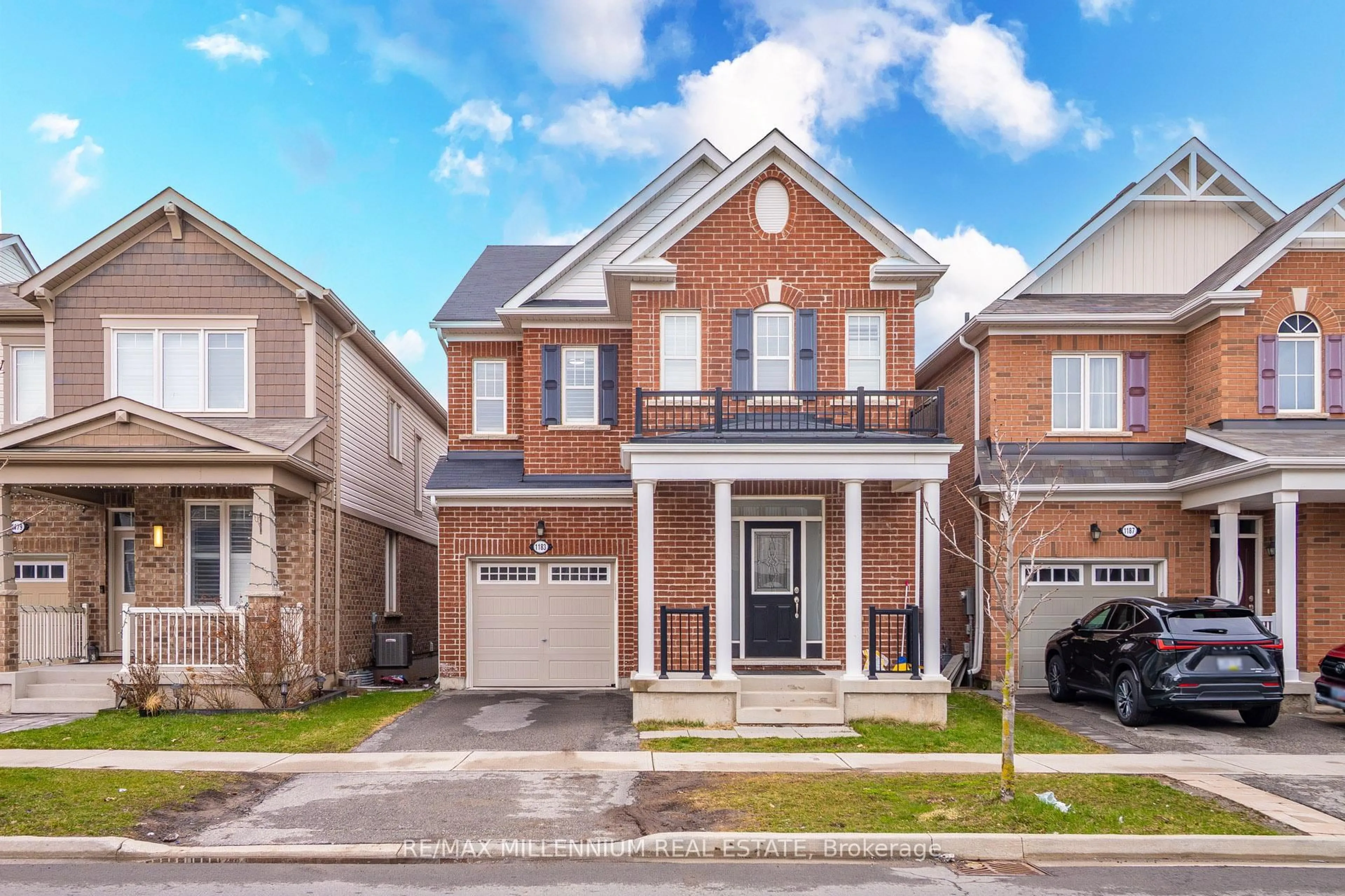 Home with brick exterior material, street for 1183 Leger Way, Milton Ontario L9E 1E5