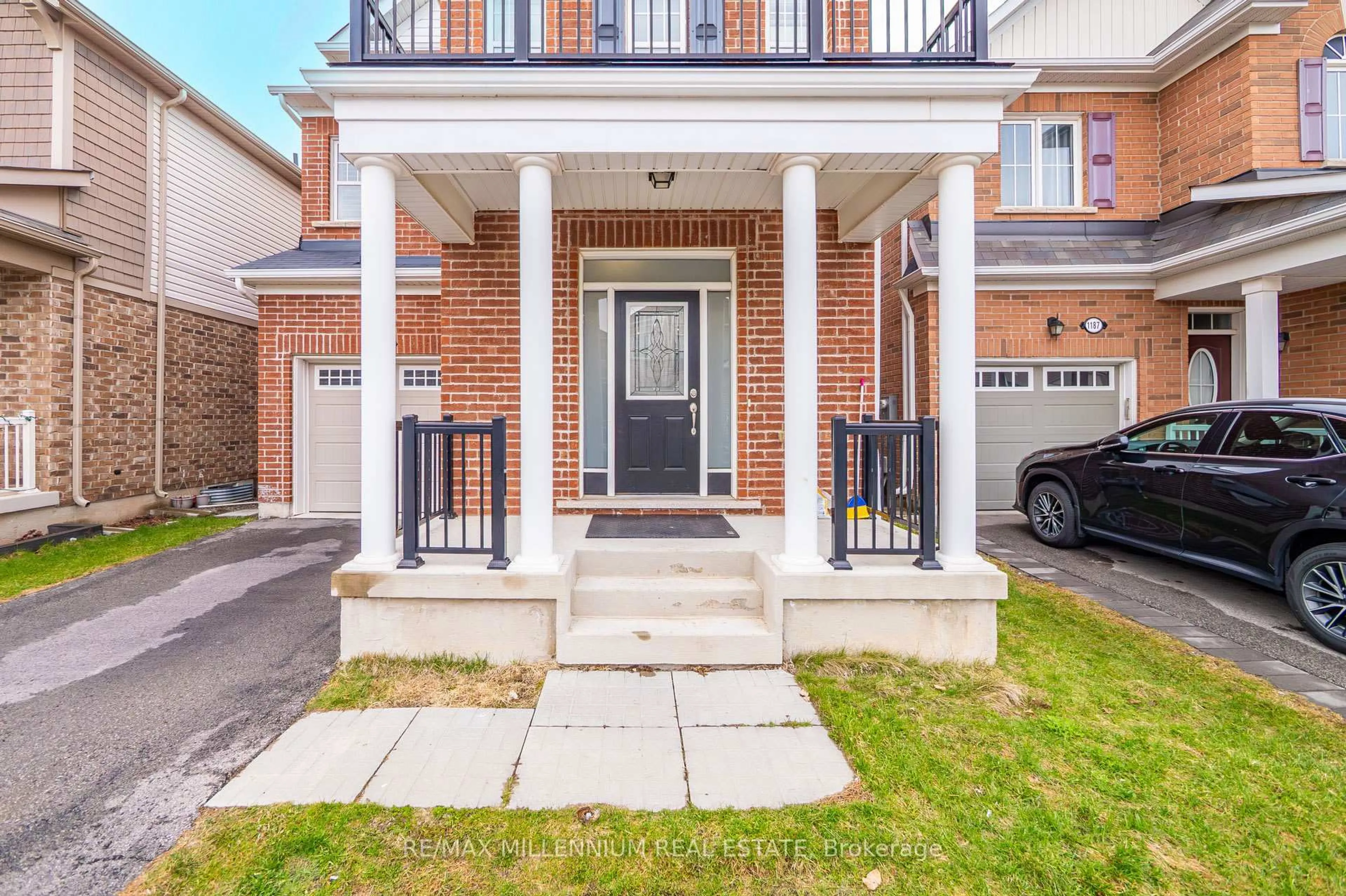 Home with brick exterior material, street for 1183 Leger Way, Milton Ontario L9E 1E5