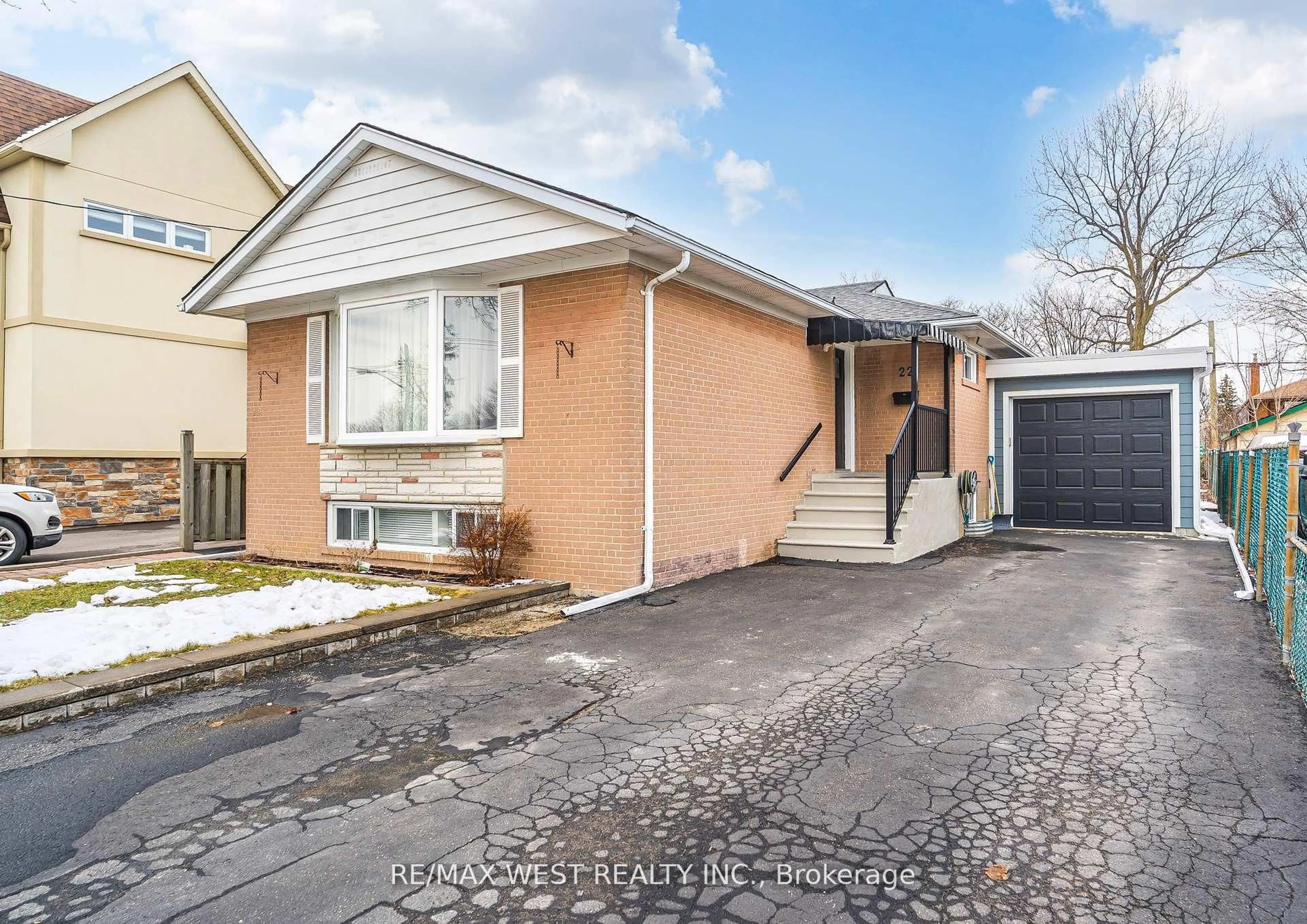 Home with brick exterior material, street for 22 Dimplefield Pl, Toronto Ontario M9C 4A1