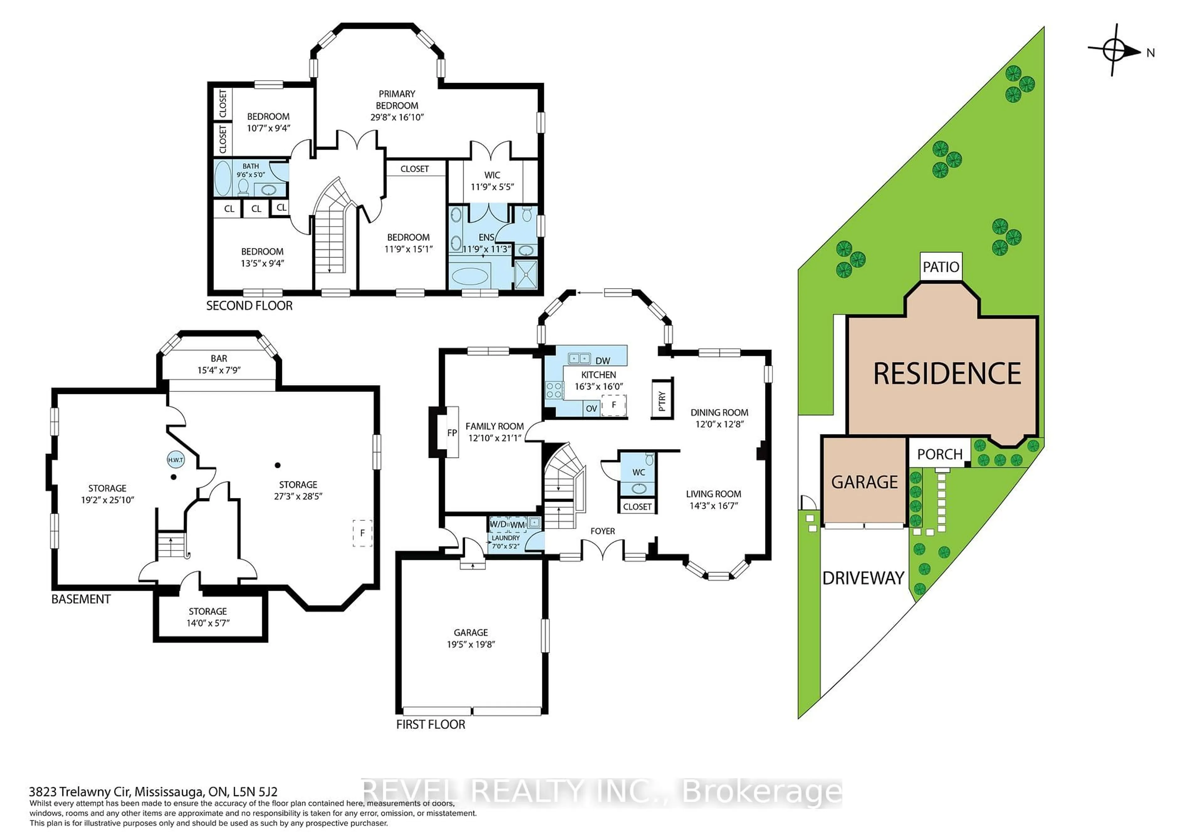 Floor plan for 3823 Trelawny Circ, Mississauga Ontario L5N 5J6