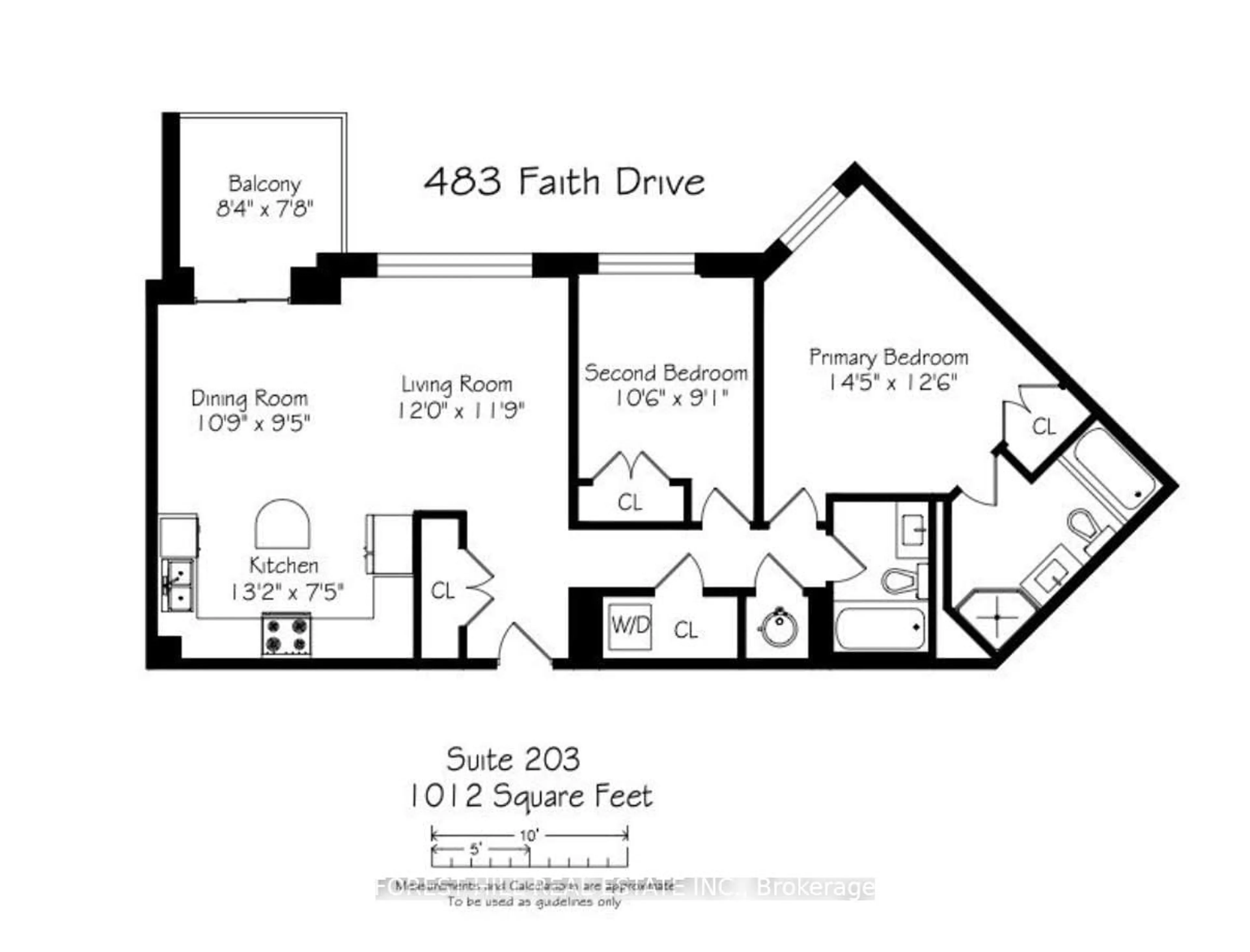 Floor plan for 483 Faith Dr #203, Mississauga Ontario L5R 0A1