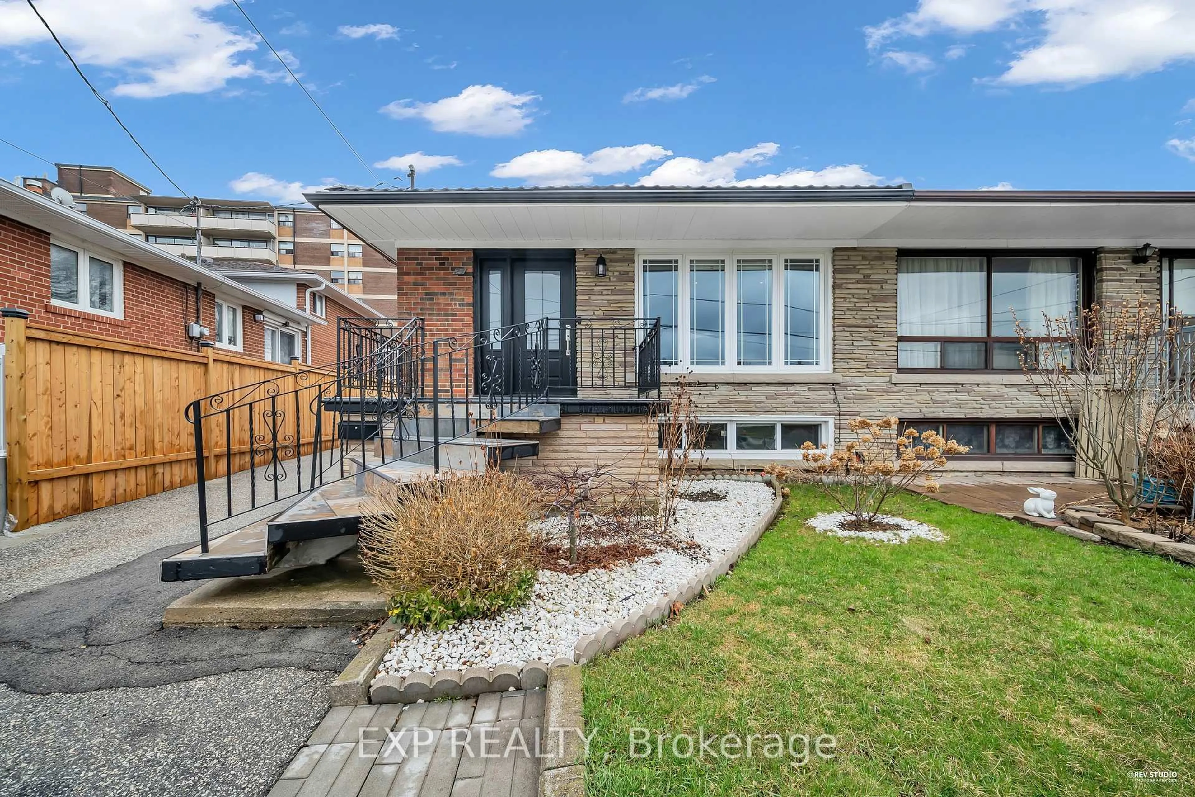 Home with brick exterior material, street for 24 Goldcrest Blvd, Toronto Ontario M6L 2X5